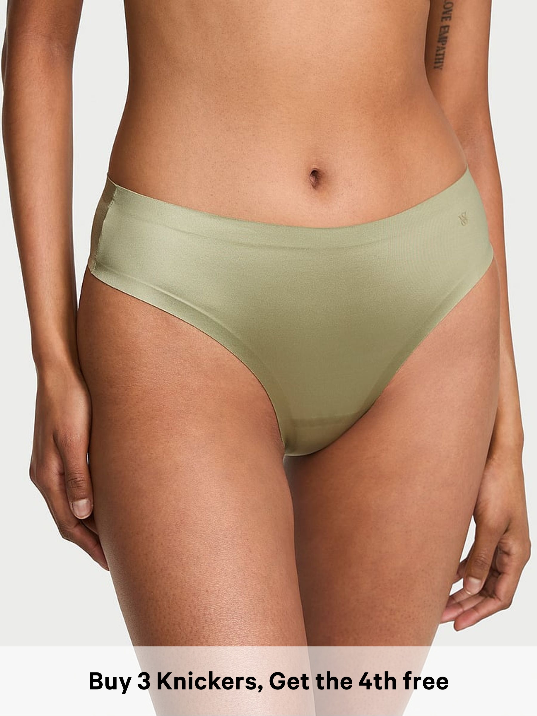 Fall Sage Green - Thong Mid-rise Knickers
