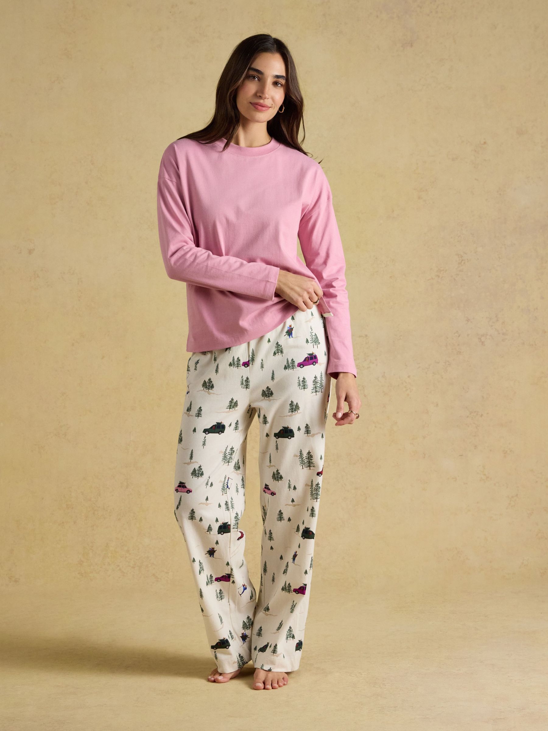 Pink Jonty - Long Sleeve Jersey Cotton Pyjama Set