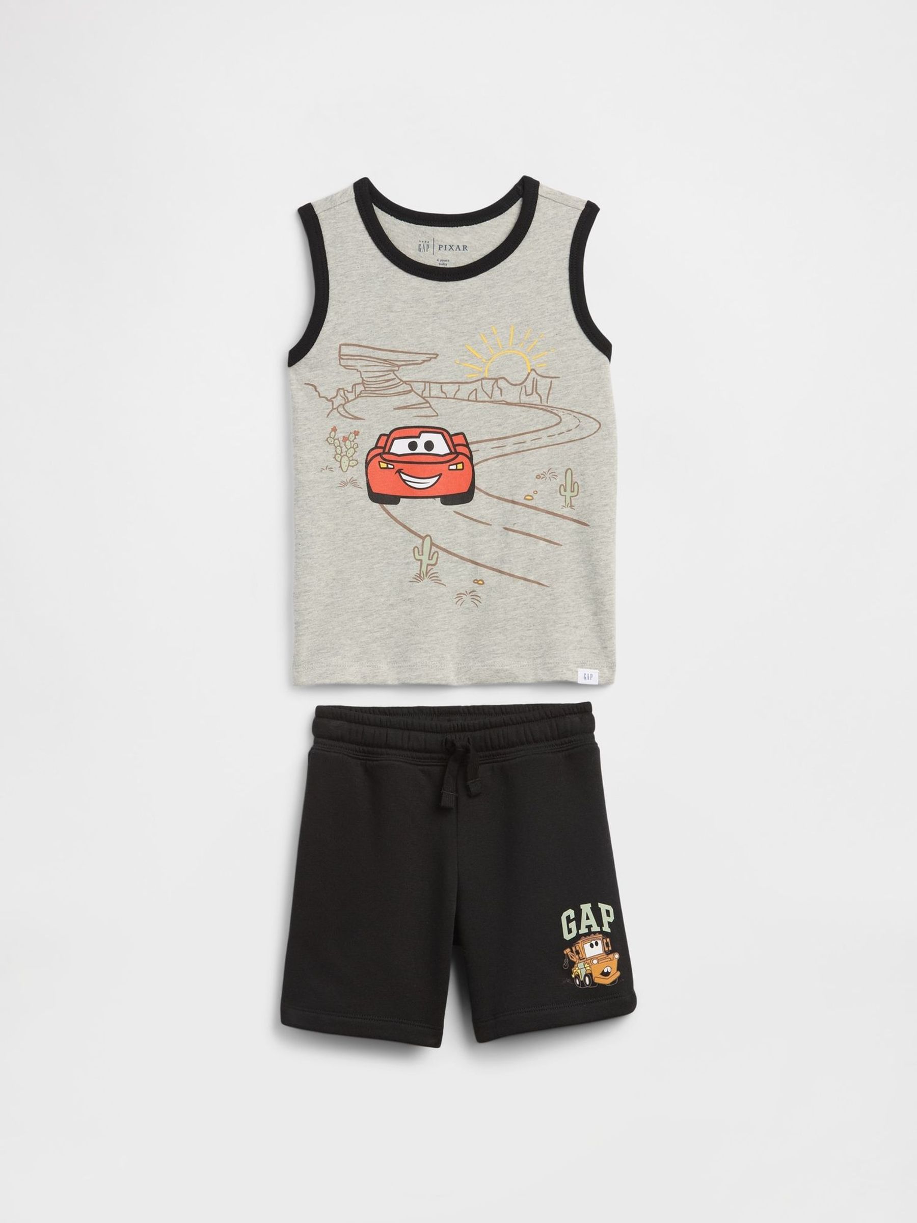 Black Lightning McQueen - Two-piece Tank Top Outfit Set