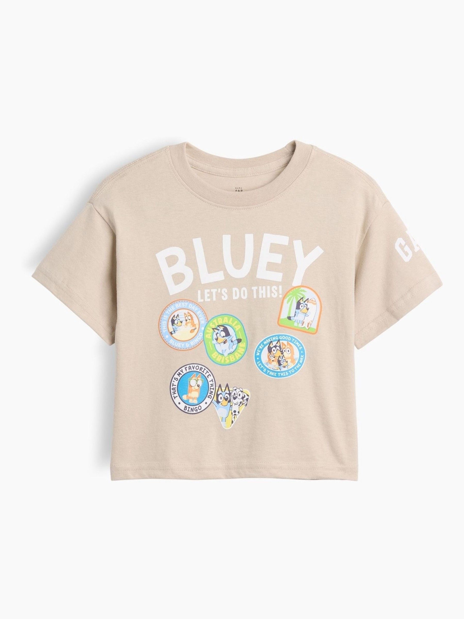 Beige Bluey - Graphic Short Sleeve T-shirt