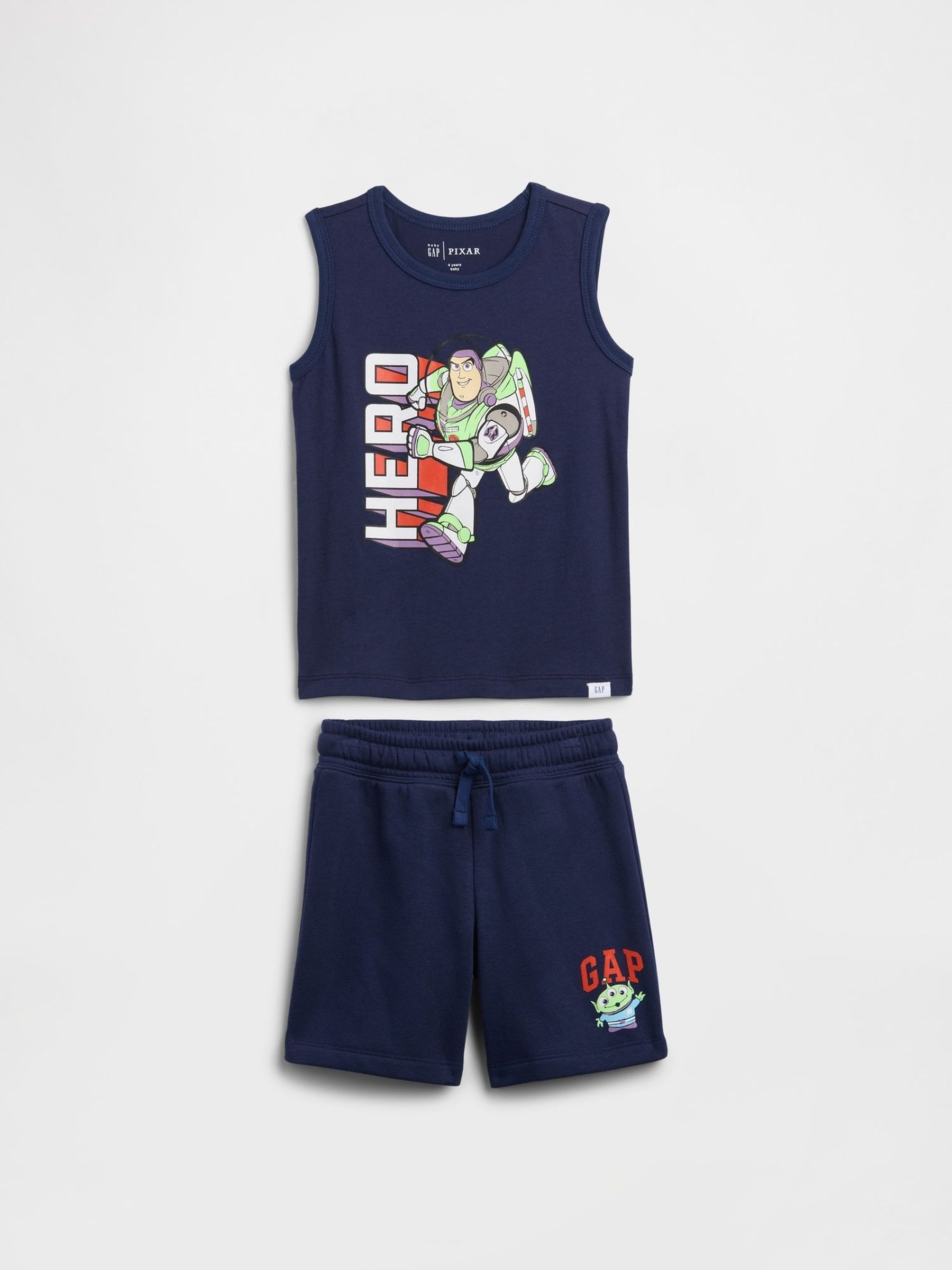 Navy Buzz Lightyear - Two-piece Tank Top Outfit Set