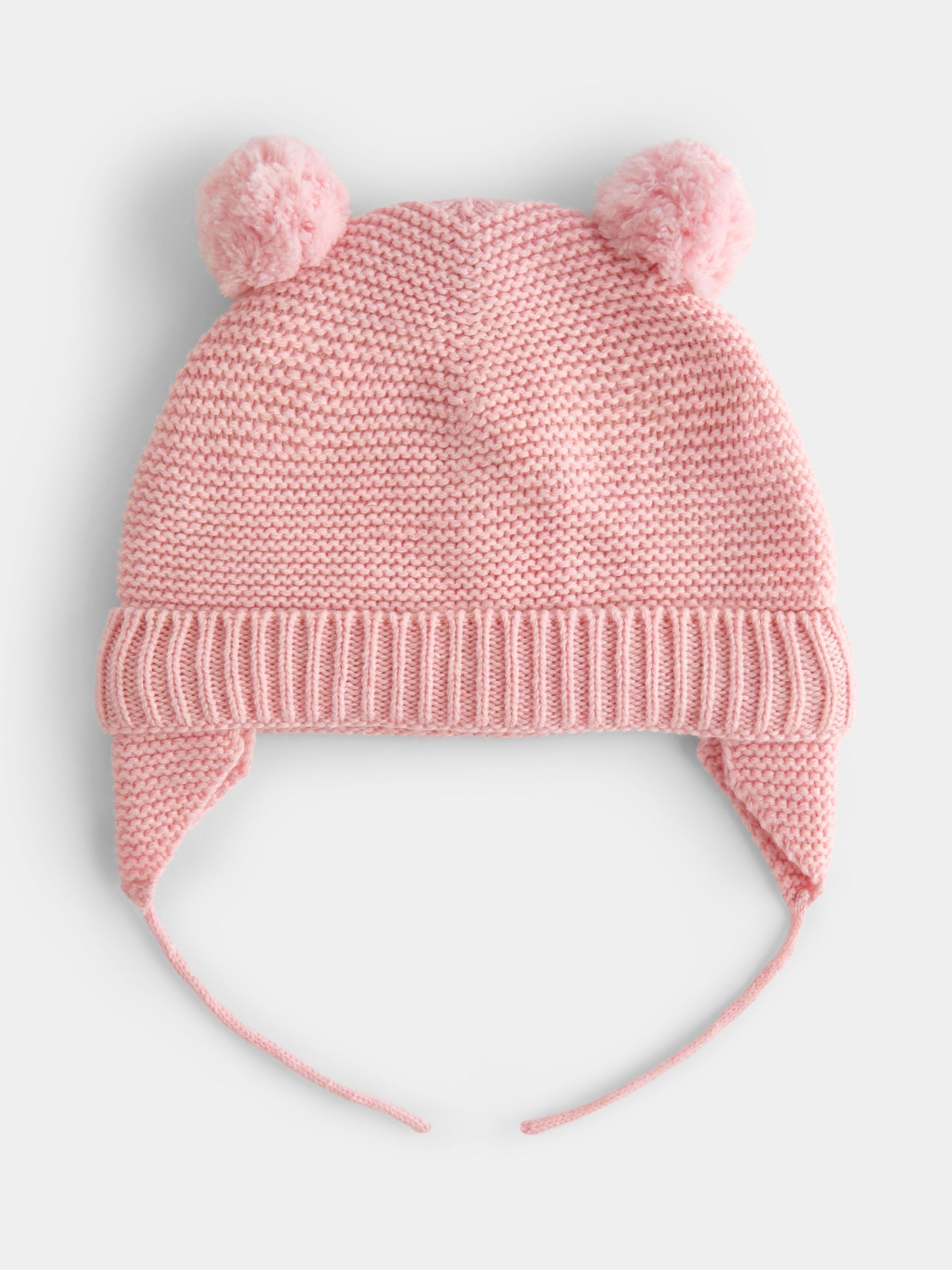 Pink - Pom Pom Knitted Hat