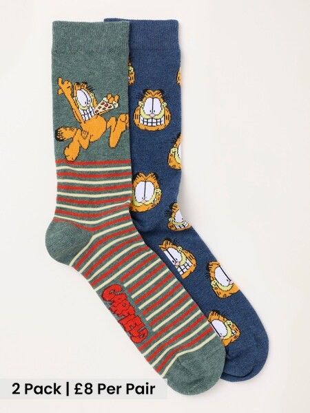 Green & Navy - Regular Socks