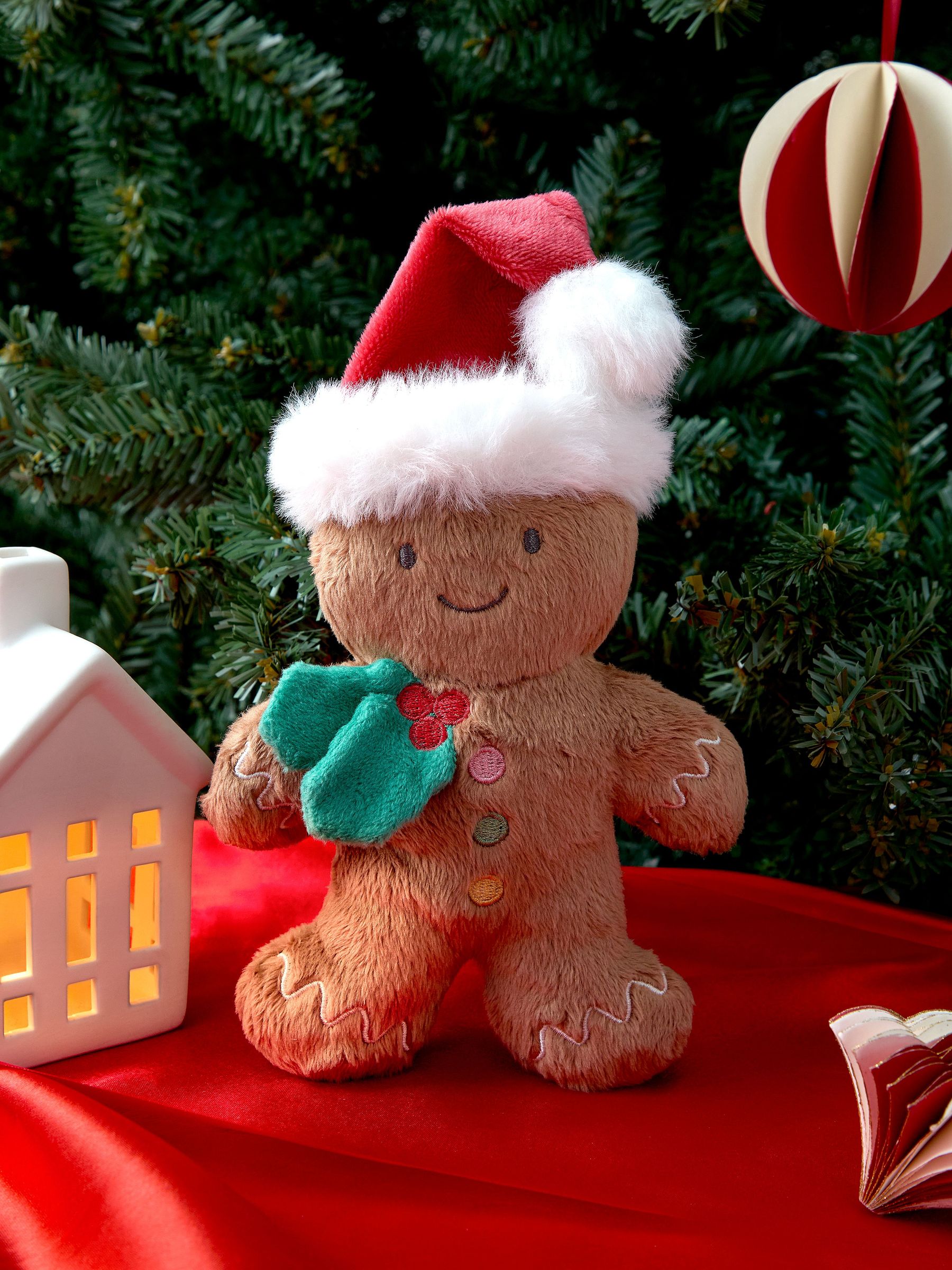 Gingerbread Christmas Plush Rattle