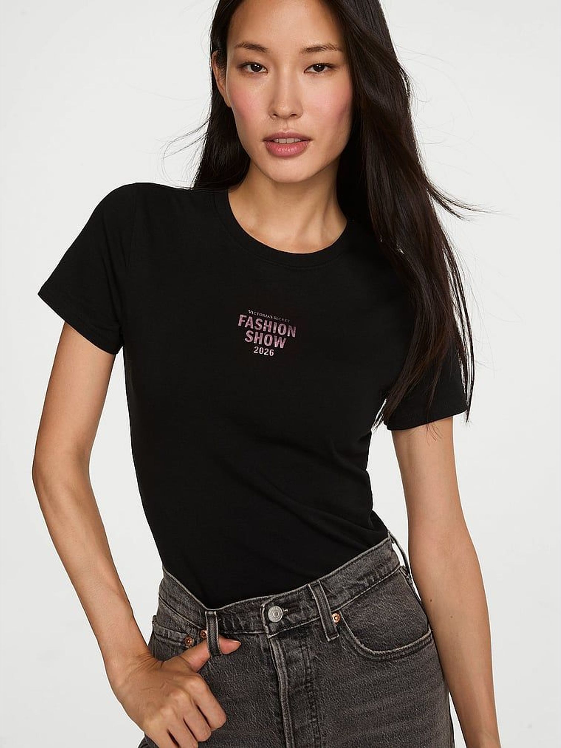 Black - Fashion Show Cotton T-shirt