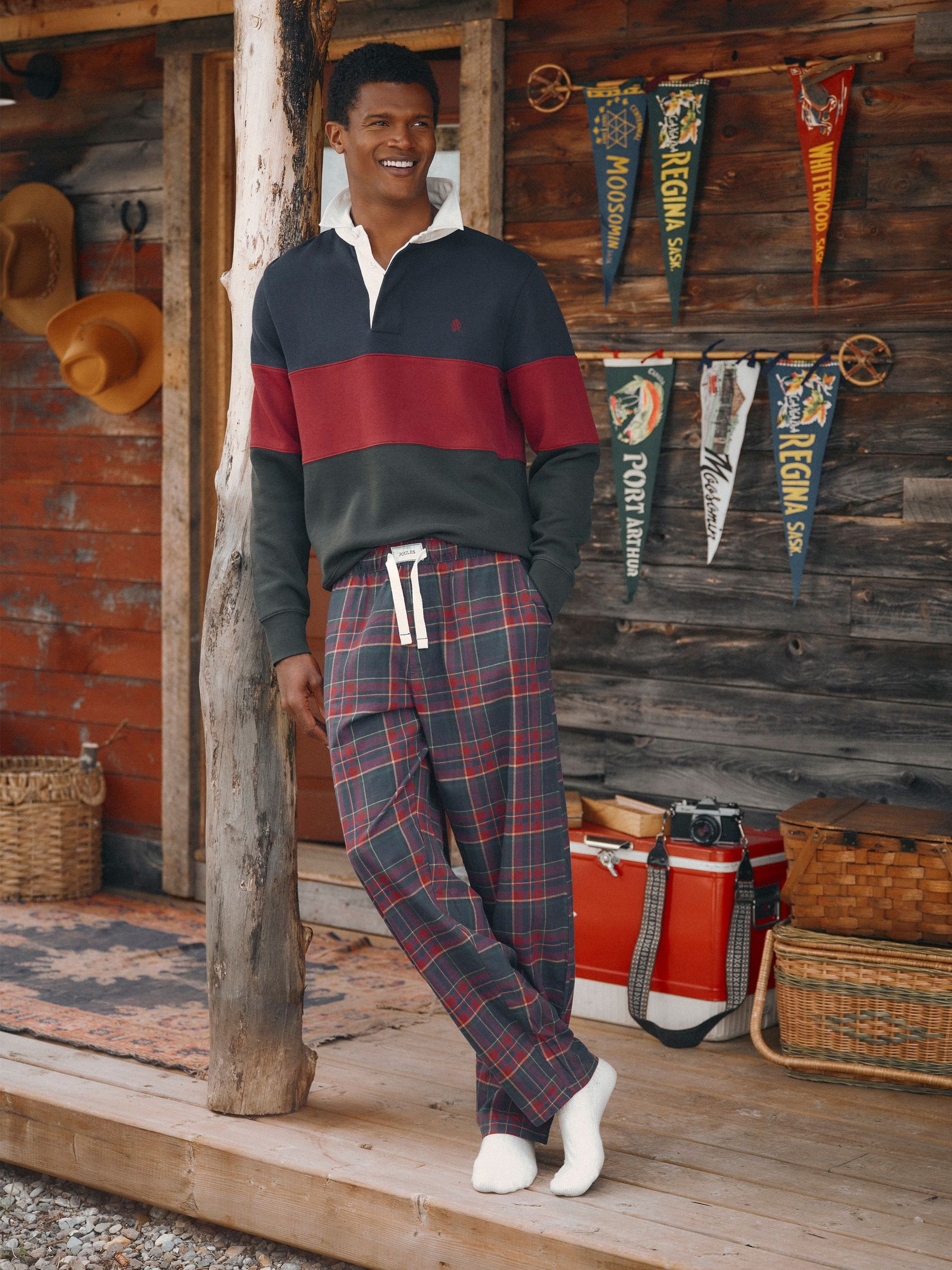 Burgundy Red - Regular Flannel Pyjama Bottoms