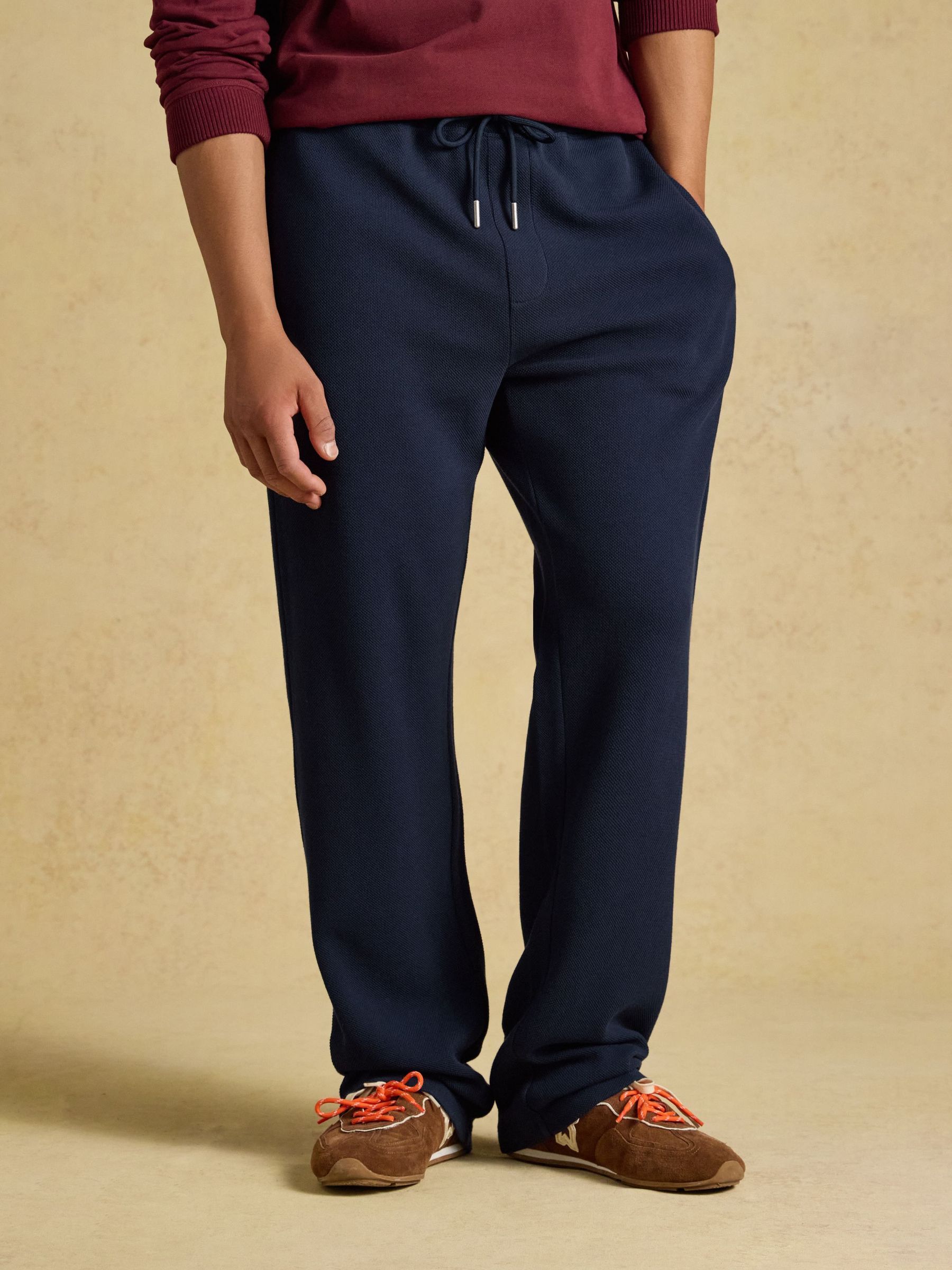 Navy - Regular Cotton Pique Jogger