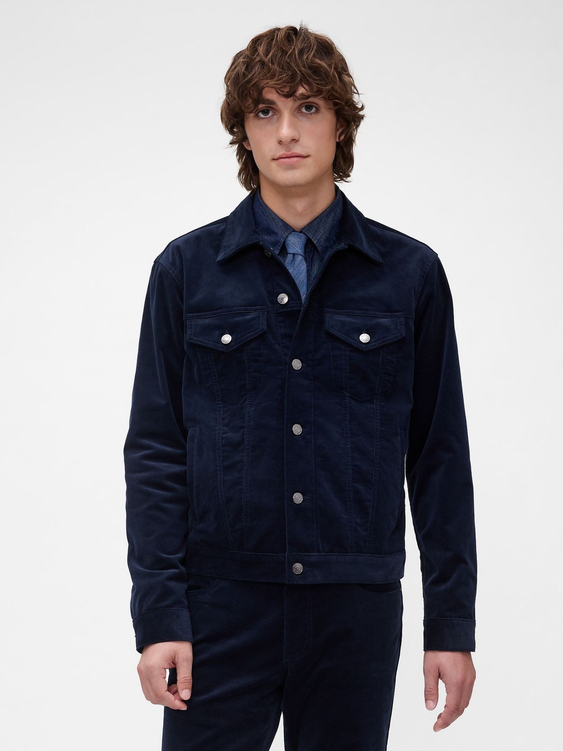 GapStudio Blue Icon Corduroy Jacket (Y96976) | £125