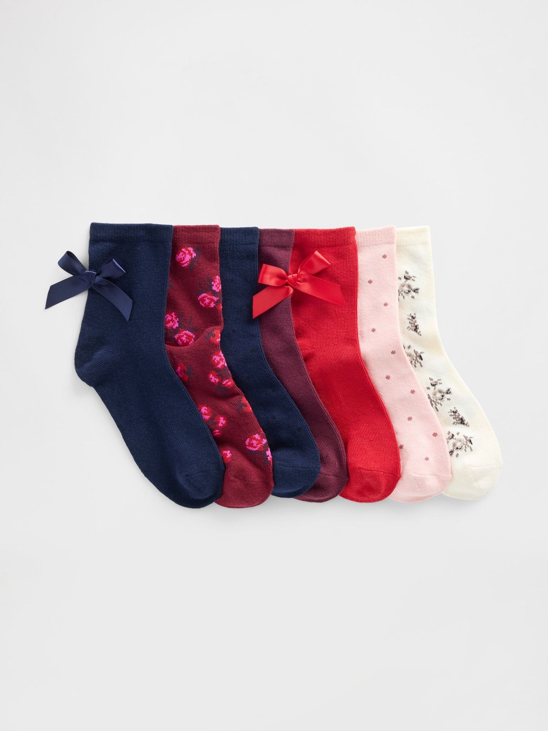 Multi Crew Socks 7 Pack (Y97006) | £18
