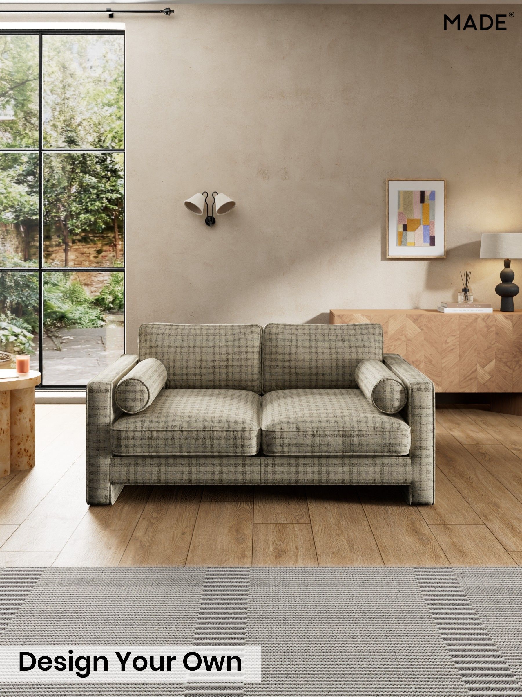 Declan Check/Natural and Black - Holloway By Made