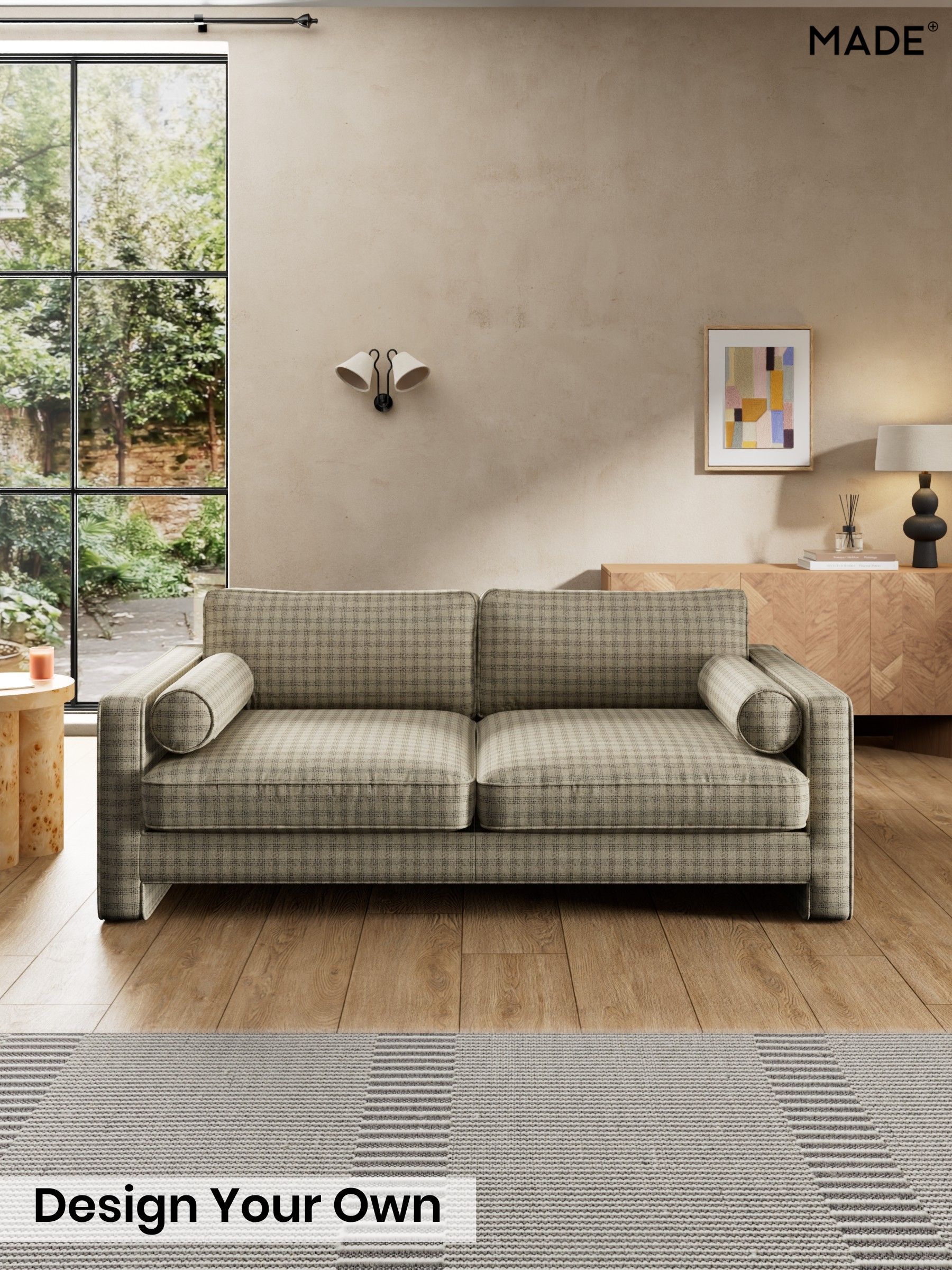 Declan Check/Natural and Black - Holloway By Made