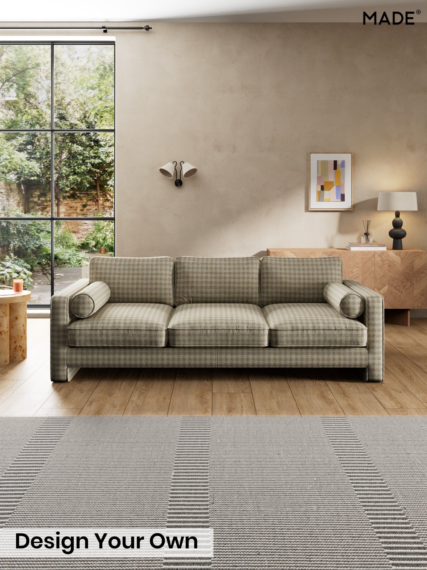 Declan Check/Natural and Black - Holloway By Made