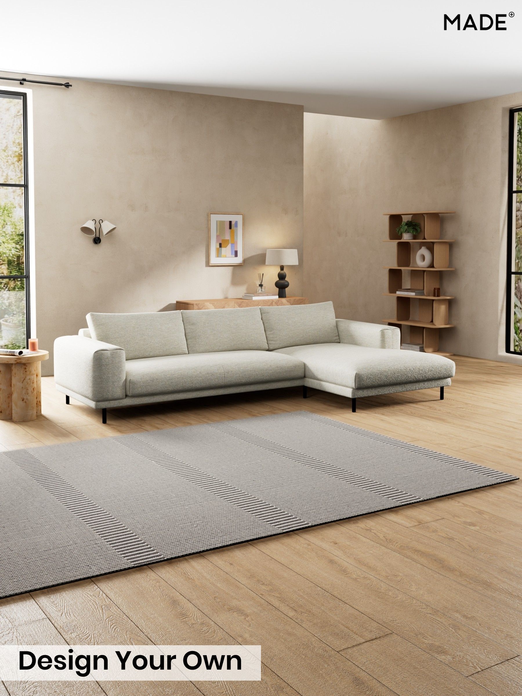 Boucle Textured Weave/Light Natural - Odin By Made