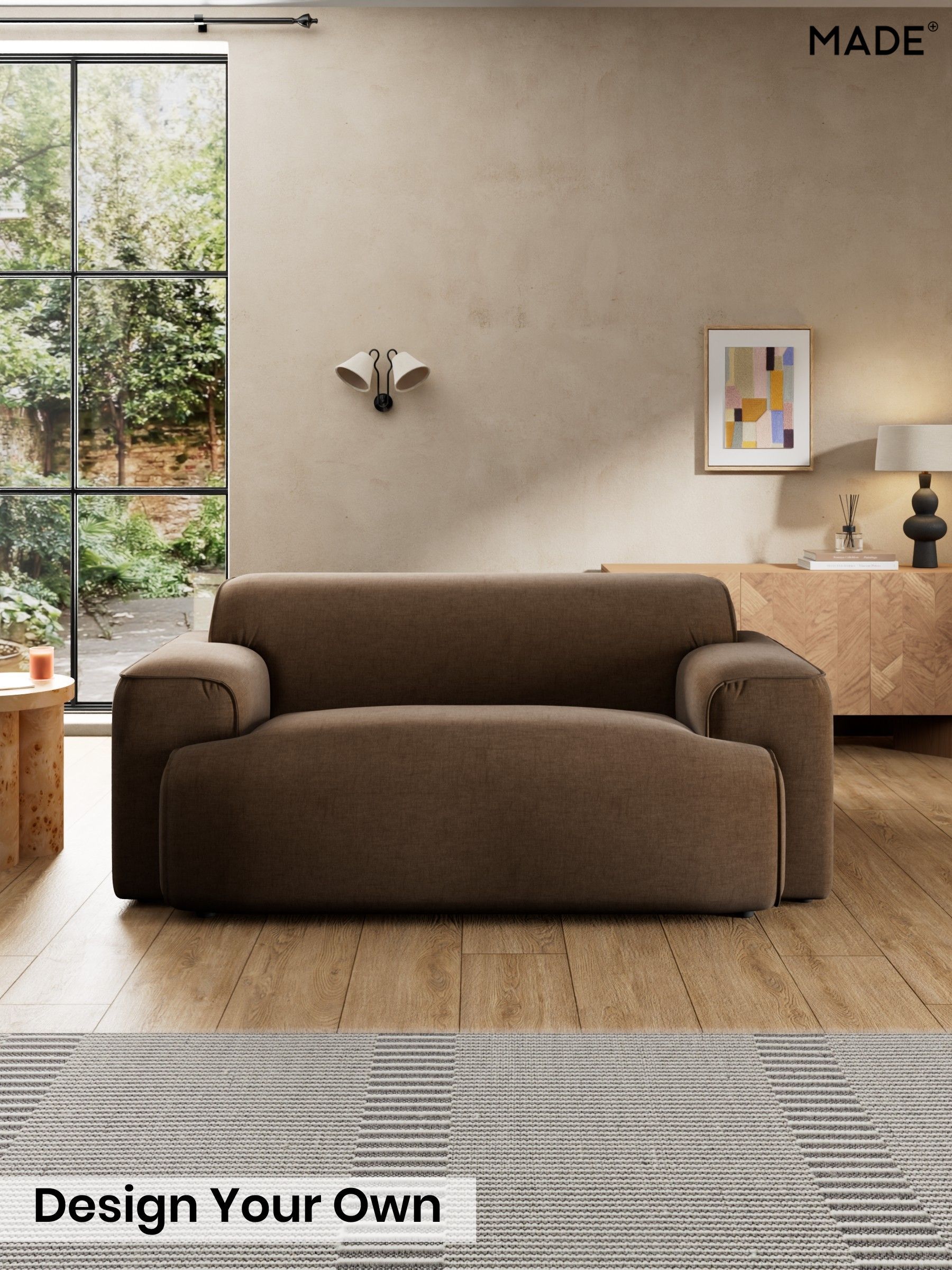 Etched Chenille/Cocoa Brown - Avalon By Made
