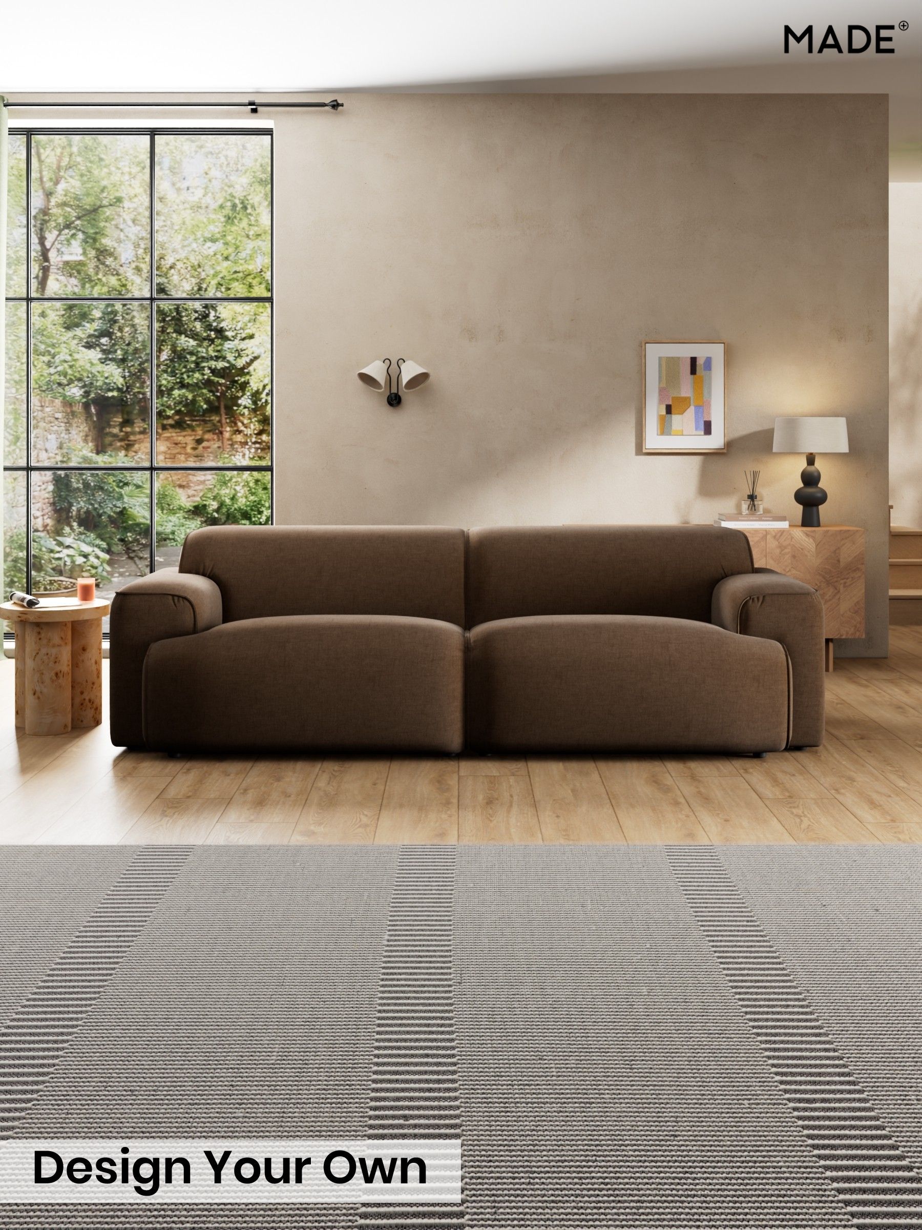 Etched Chenille/Cocoa Brown - Avalon By Made