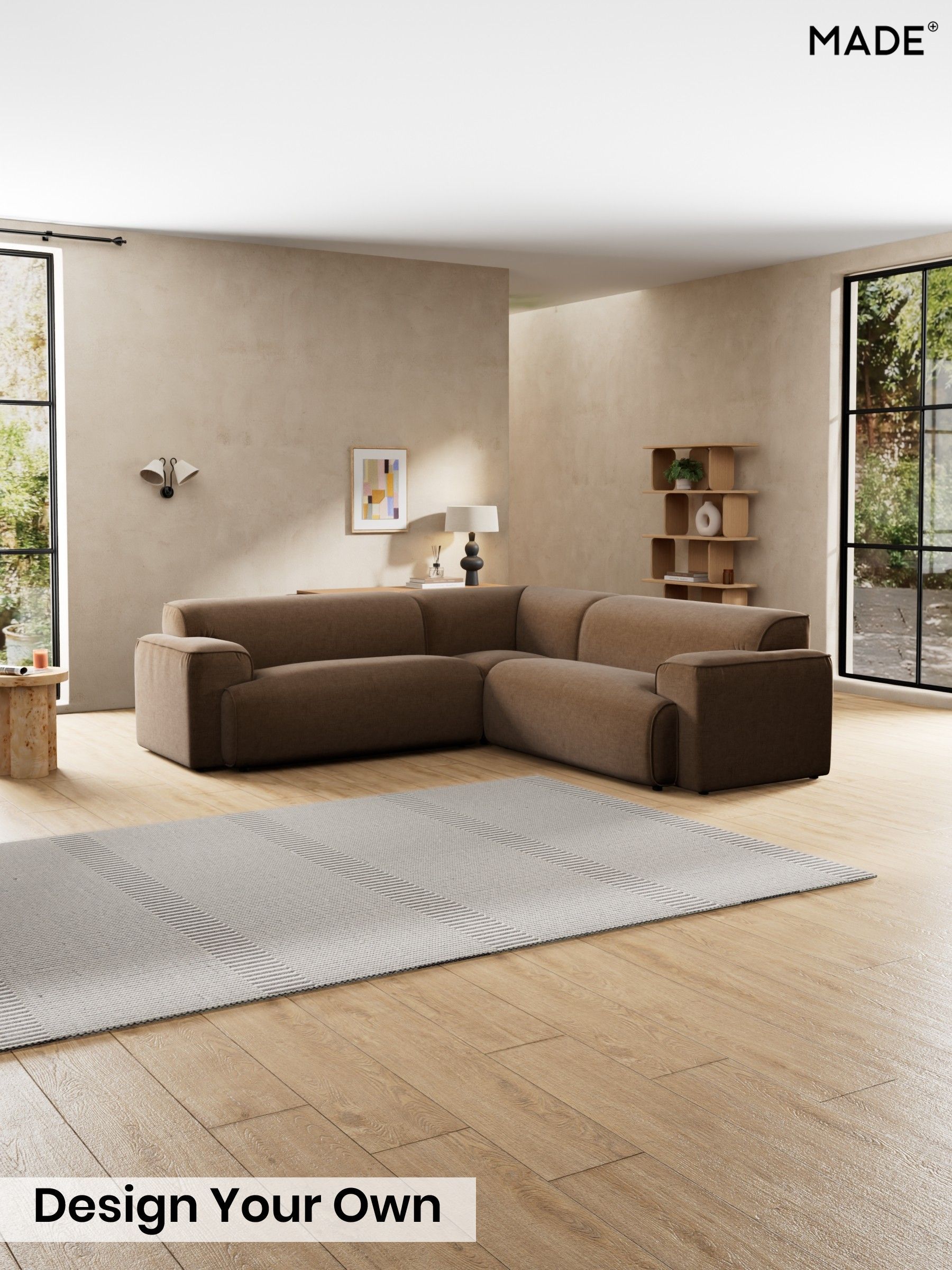 Etched Chenille/Cocoa Brown - Avalon By Made