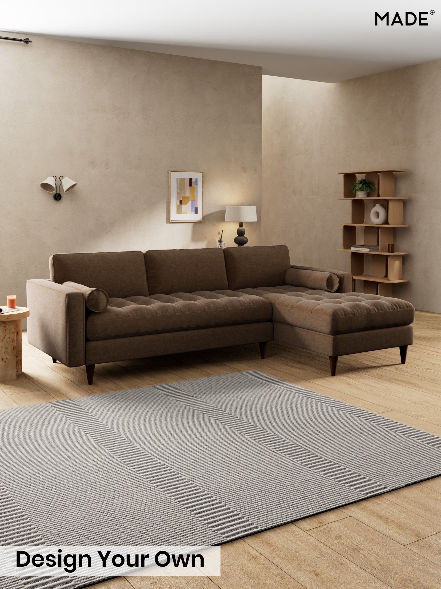 Etched Chenille/Cocoa Brown - Scott By Made