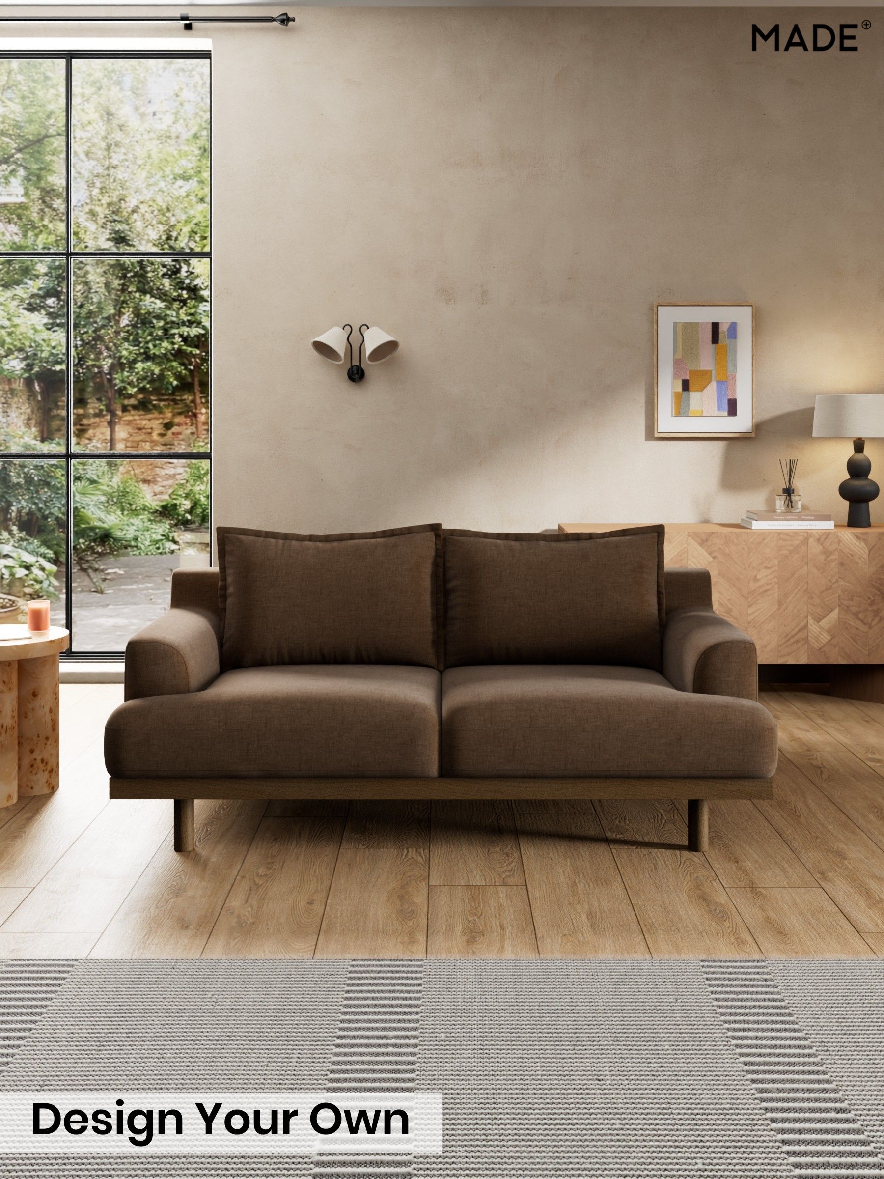 Etched Chenille/Cocoa Brown - Turin By Made