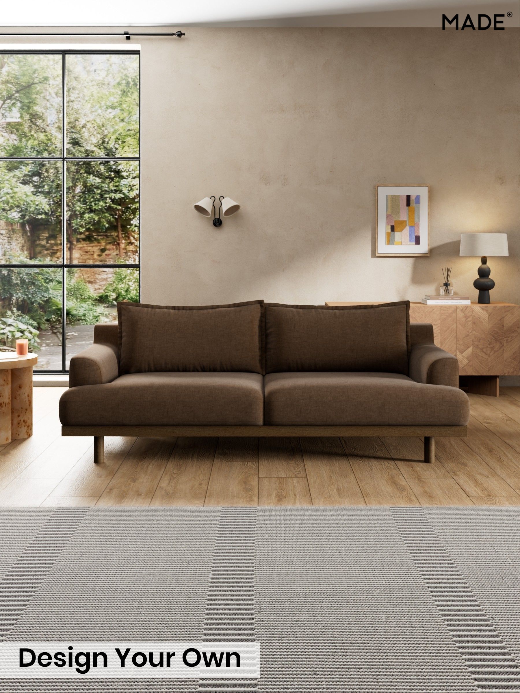 Etched Chenille/Cocoa Brown - Turin By Made