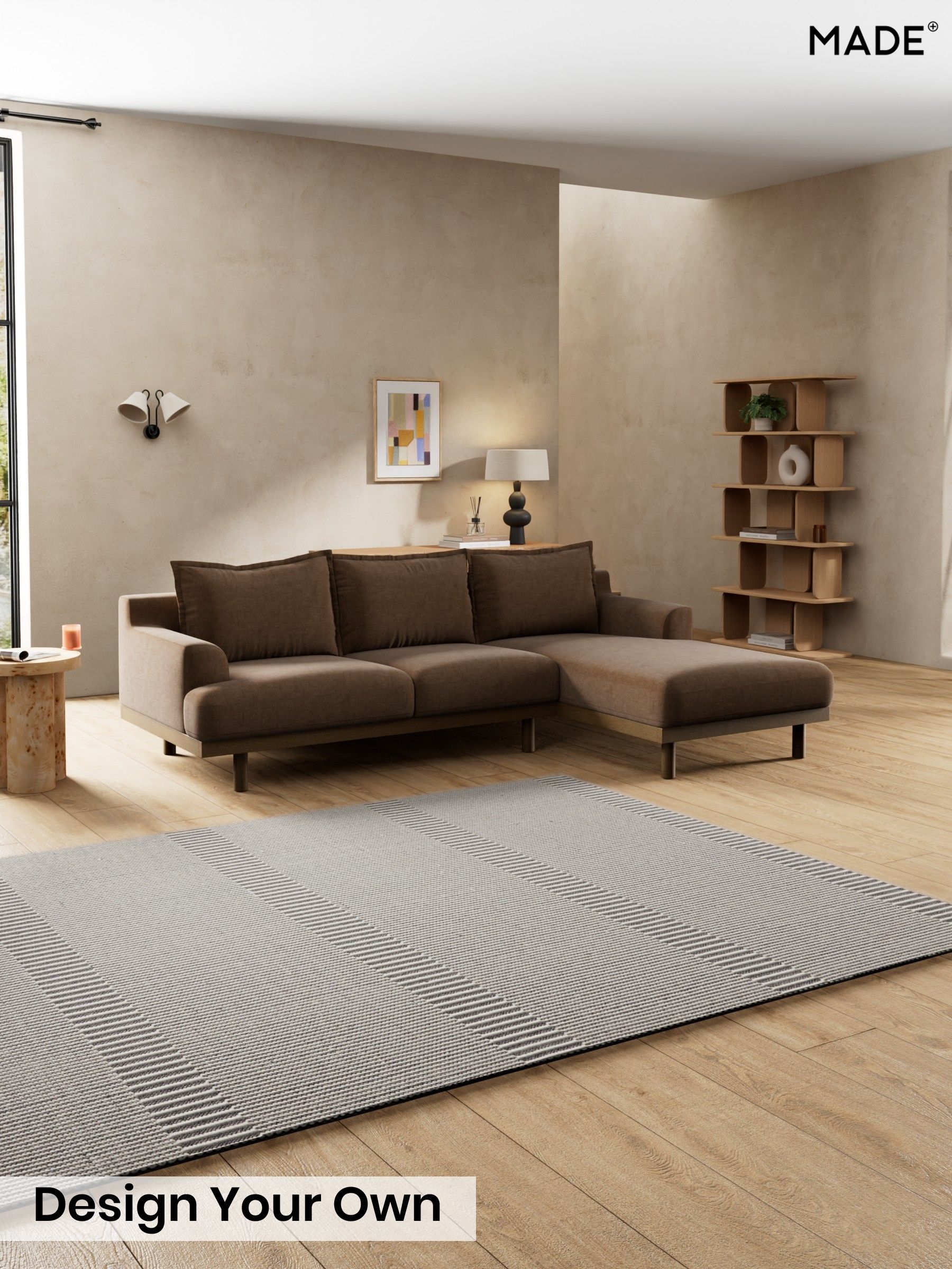 Etched Chenille/Cocoa Brown - Turin By Made