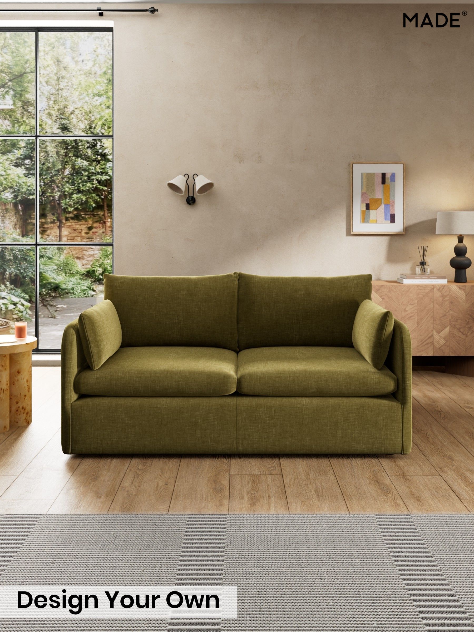 Etched Chenille/Moss Green - Jackson By Made