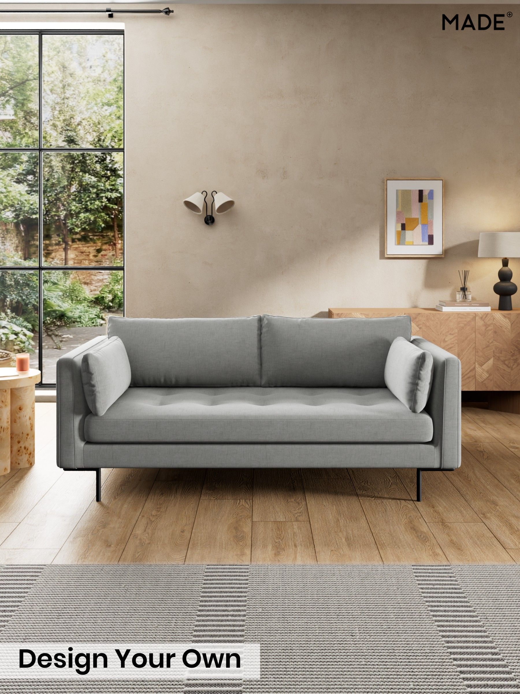 Etched Chenille/Pale Grey - Harlow By Made