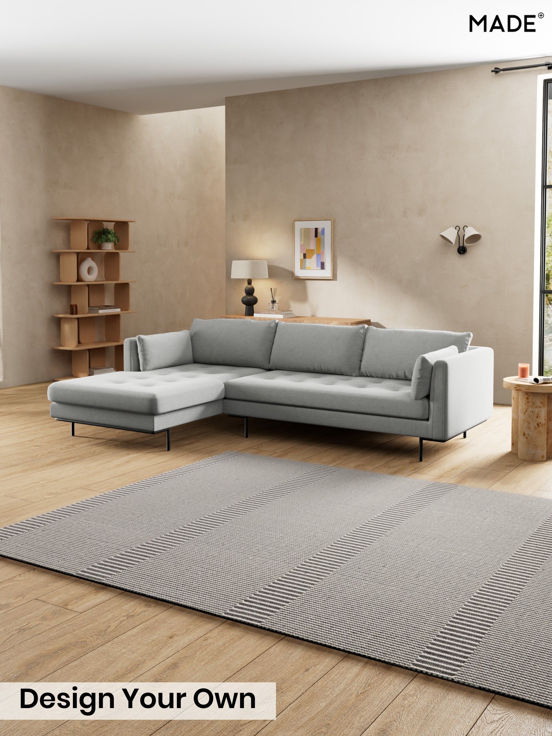 Etched Chenille/Pale Grey - Harlow By Made
