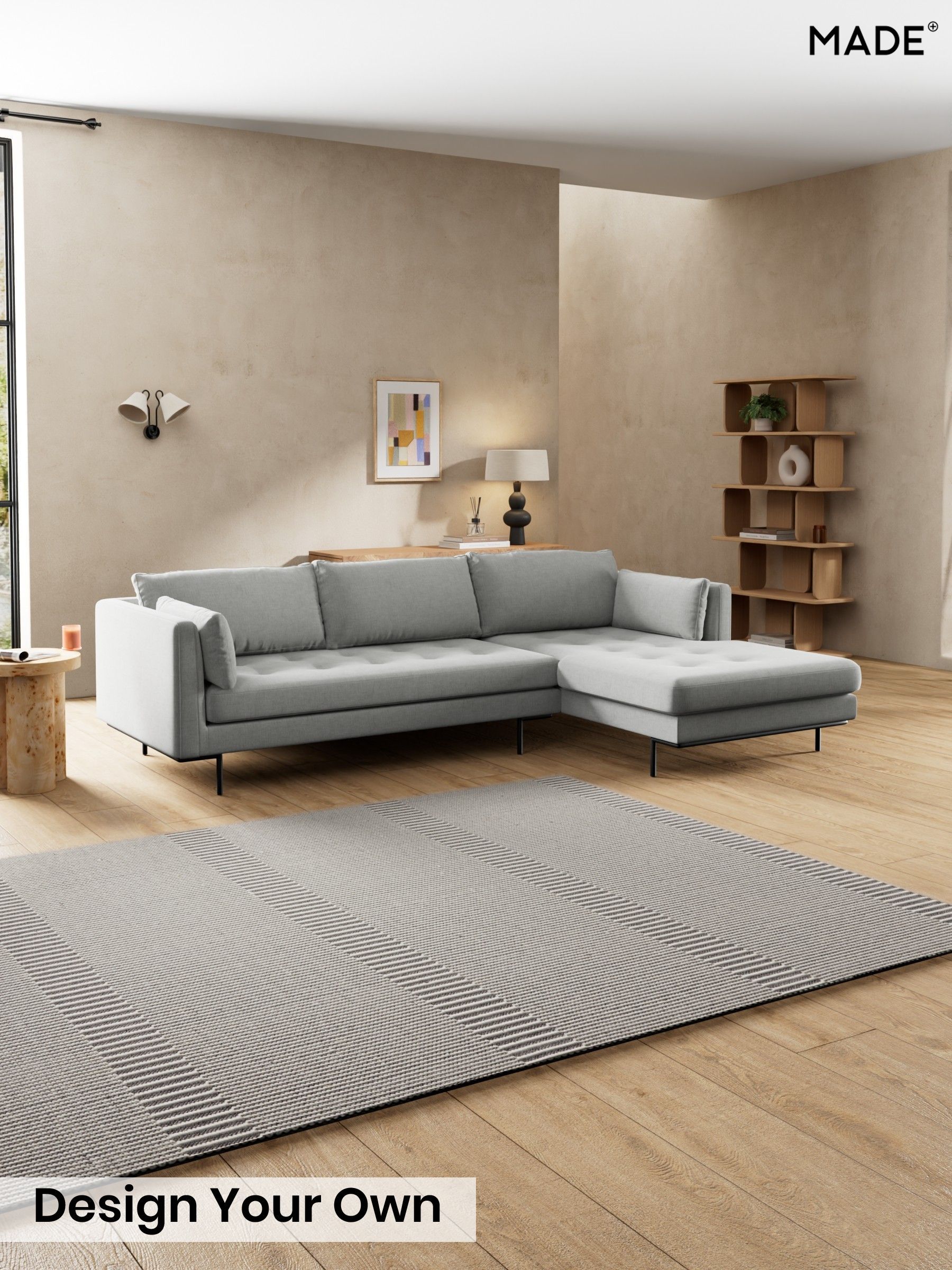 Etched Chenille/Pale Grey - Harlow By Made