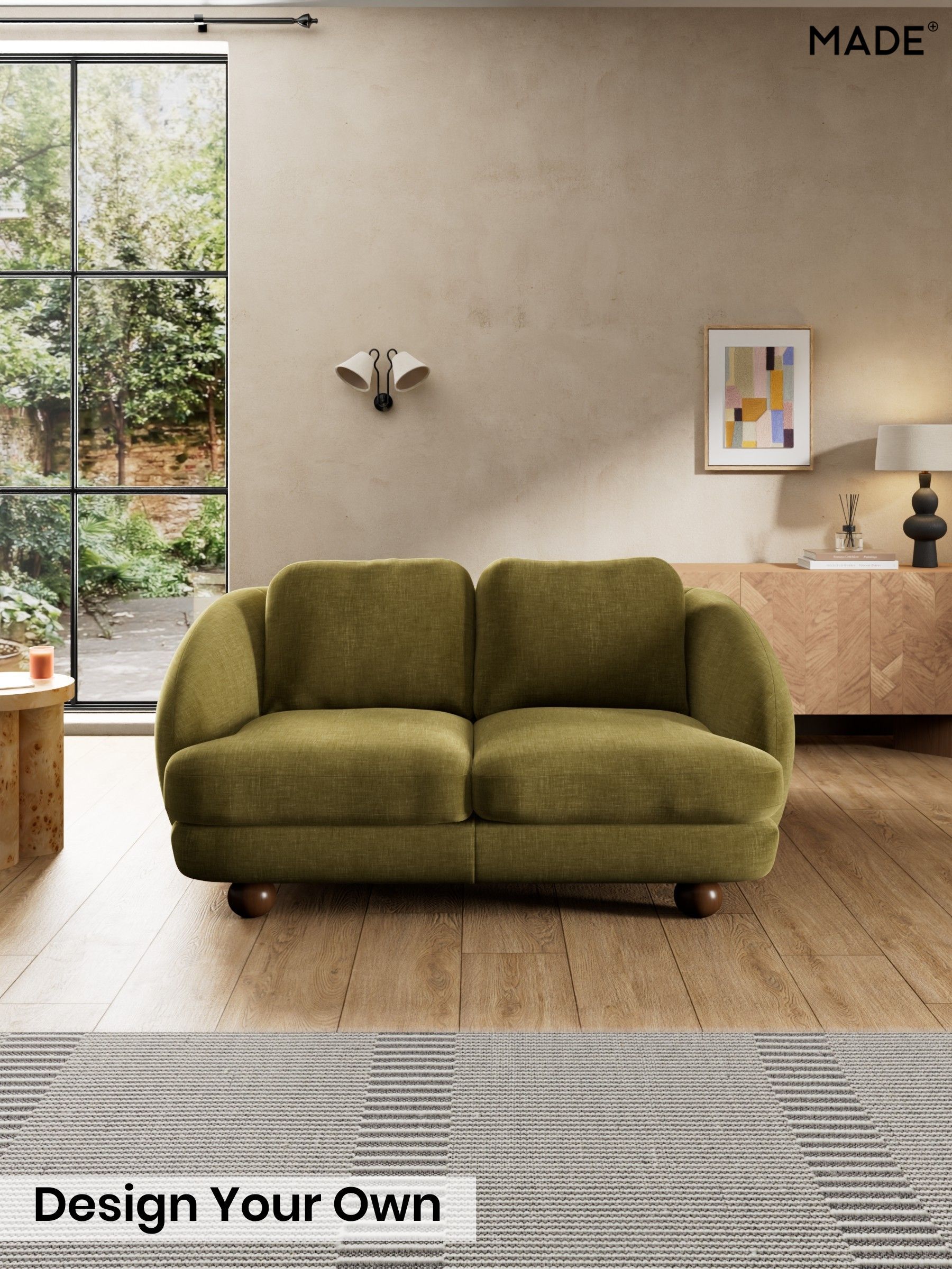 Etched Chenille/Moss Green - Madris By Made