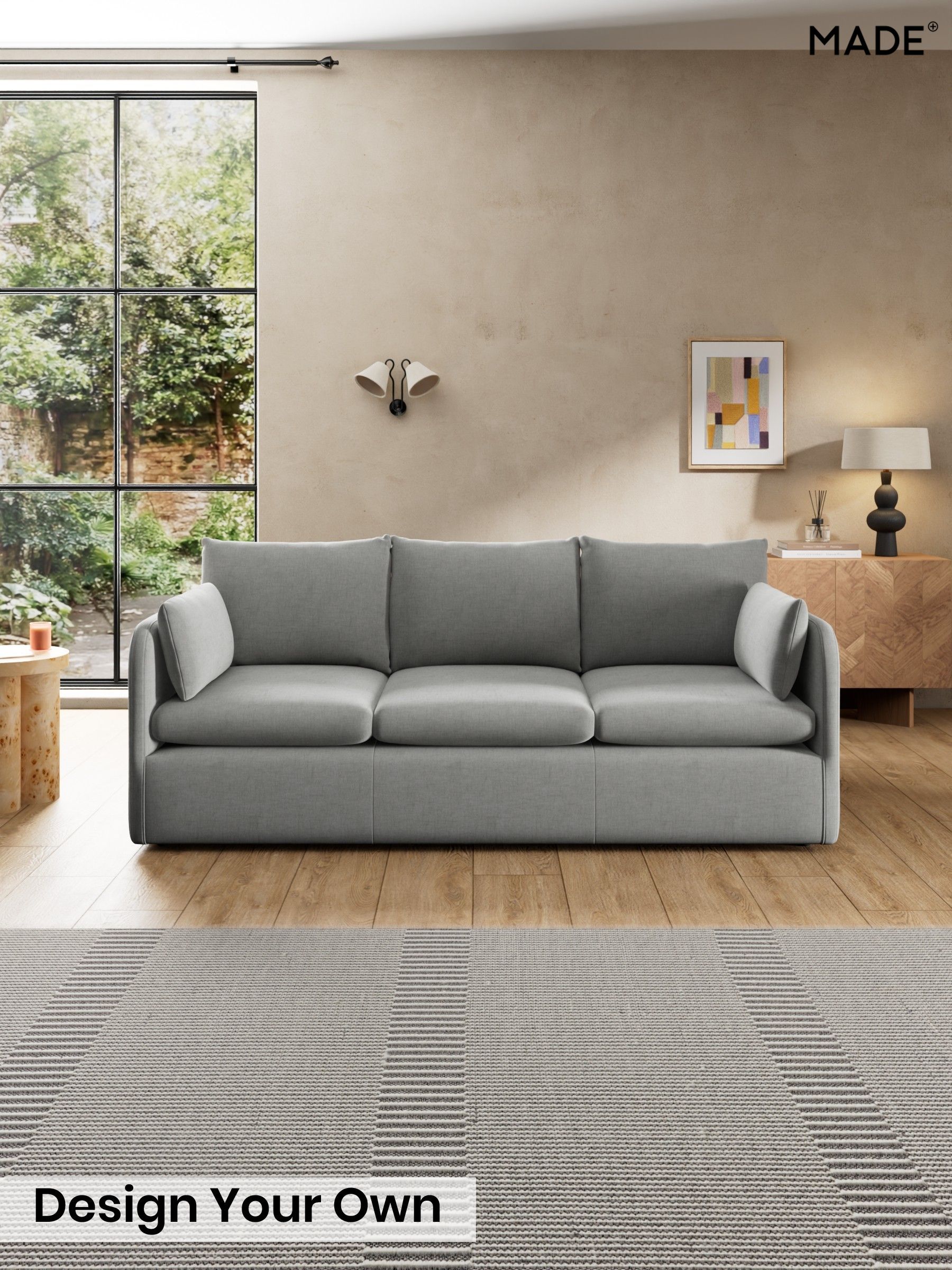 Etched Chenille/Pale Grey - Jackson By Made