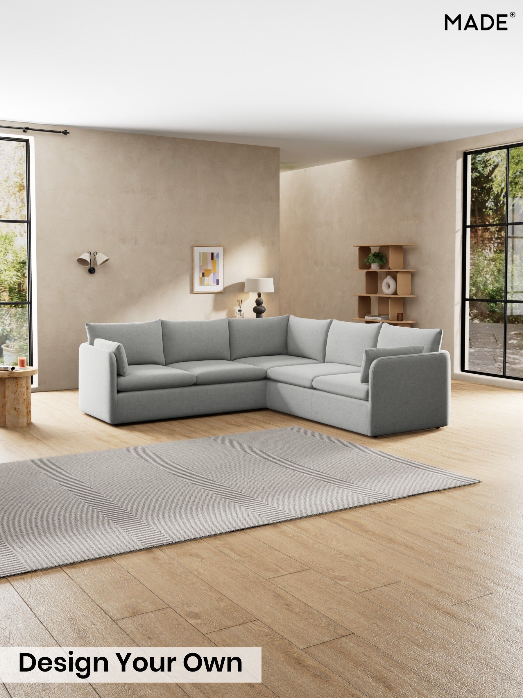 Etched Chenille/Pale Grey - Jackson By Made