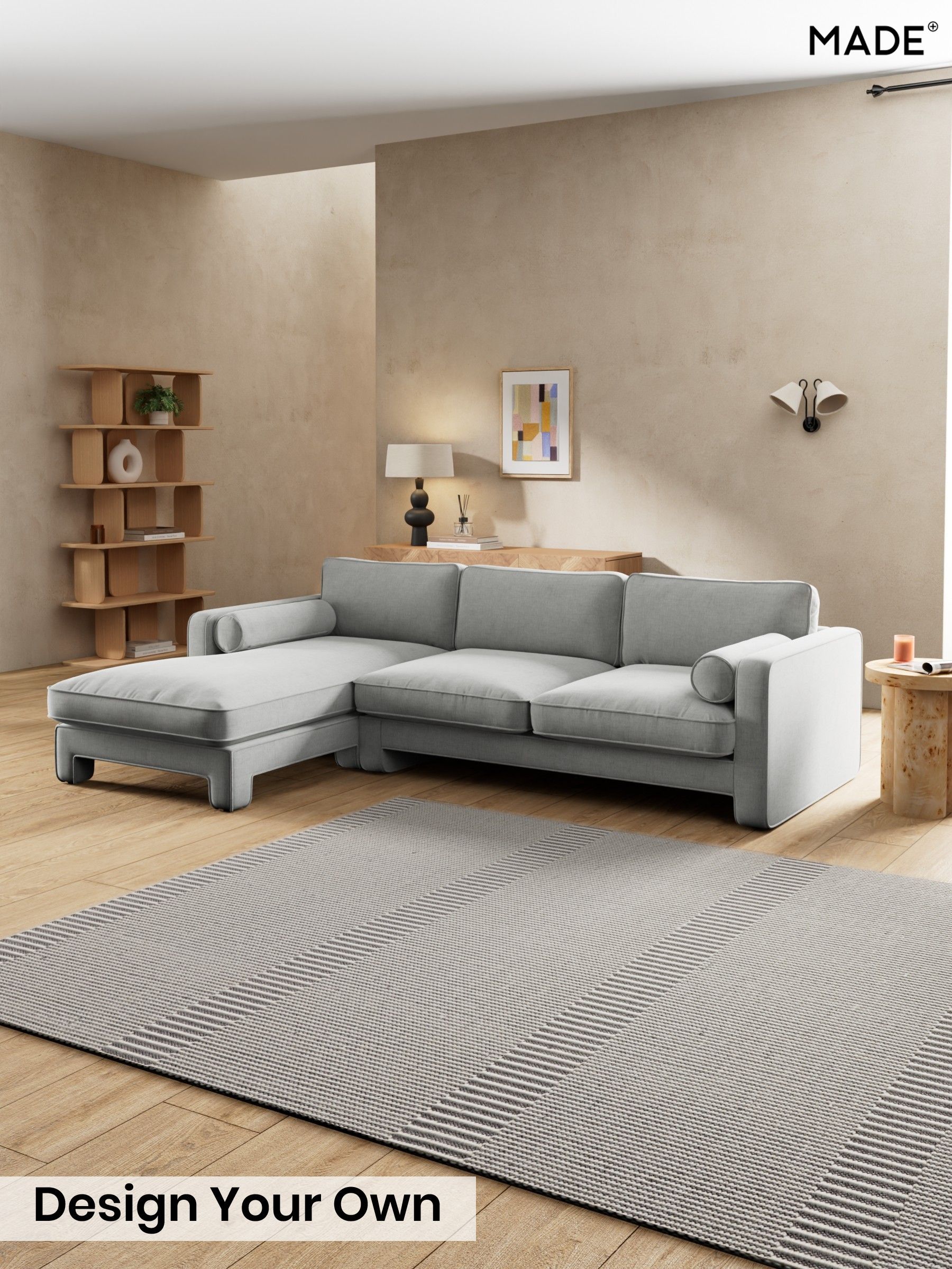 Etched Chenille/Pale Grey - Holloway By Made