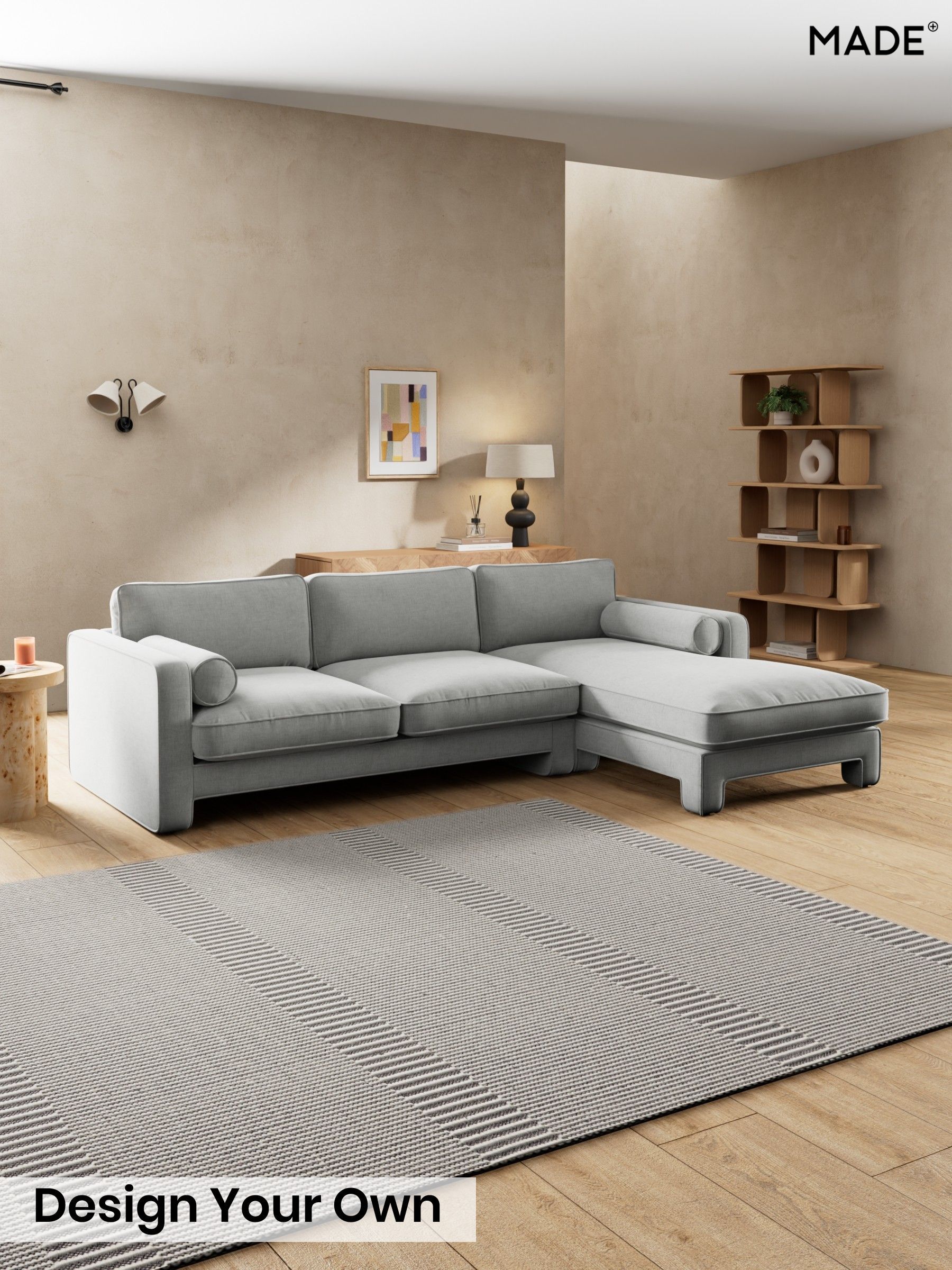 Etched Chenille/Pale Grey - Holloway By Made