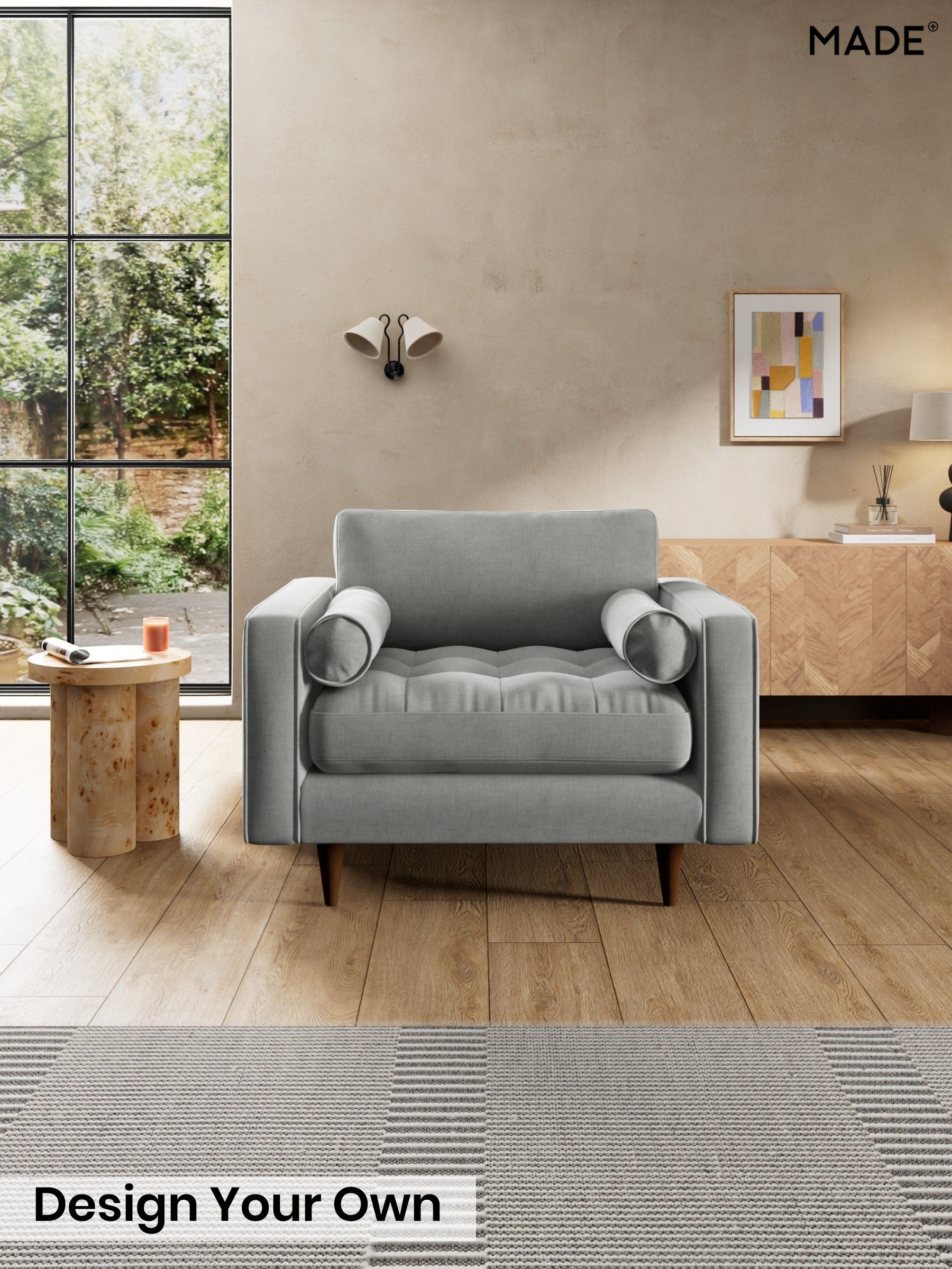 Etched Chenille/Pale Grey - Scott By Made