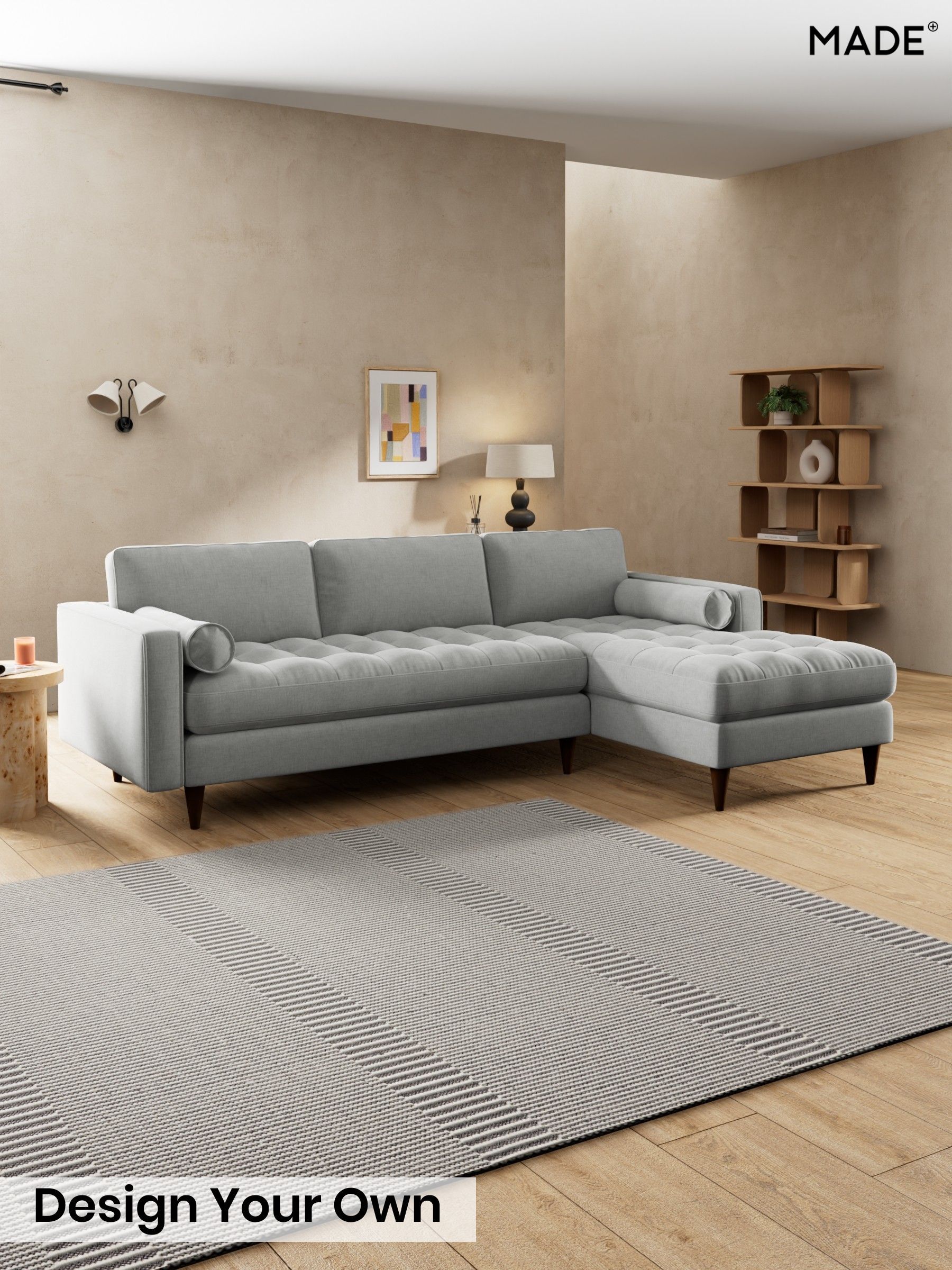 Etched Chenille/Pale Grey - Scott By Made