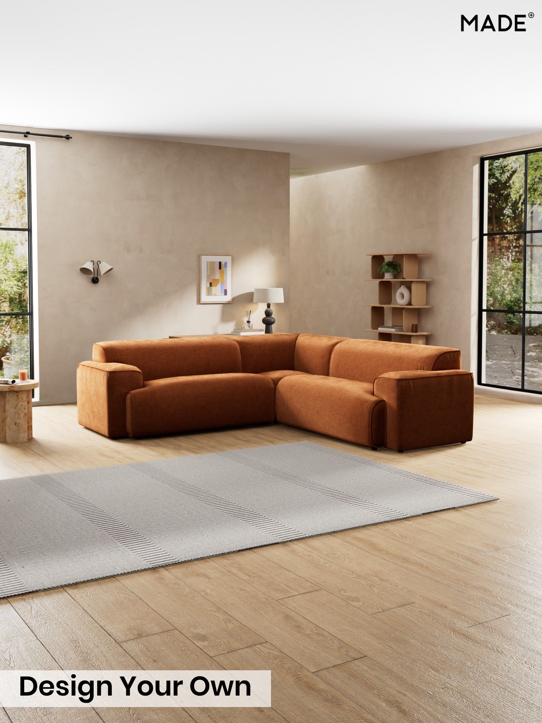 Etched Chenille/Rust Orange - Avalon By Made