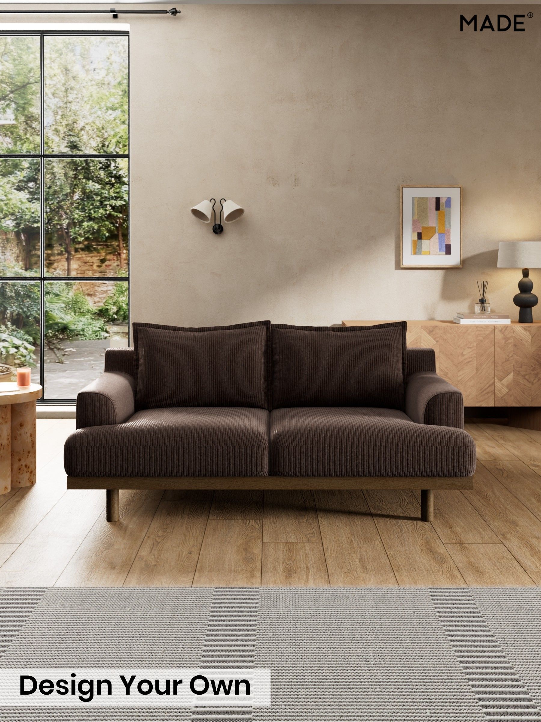 Matt Corduroy/Chocolate Brown - Turin By Made