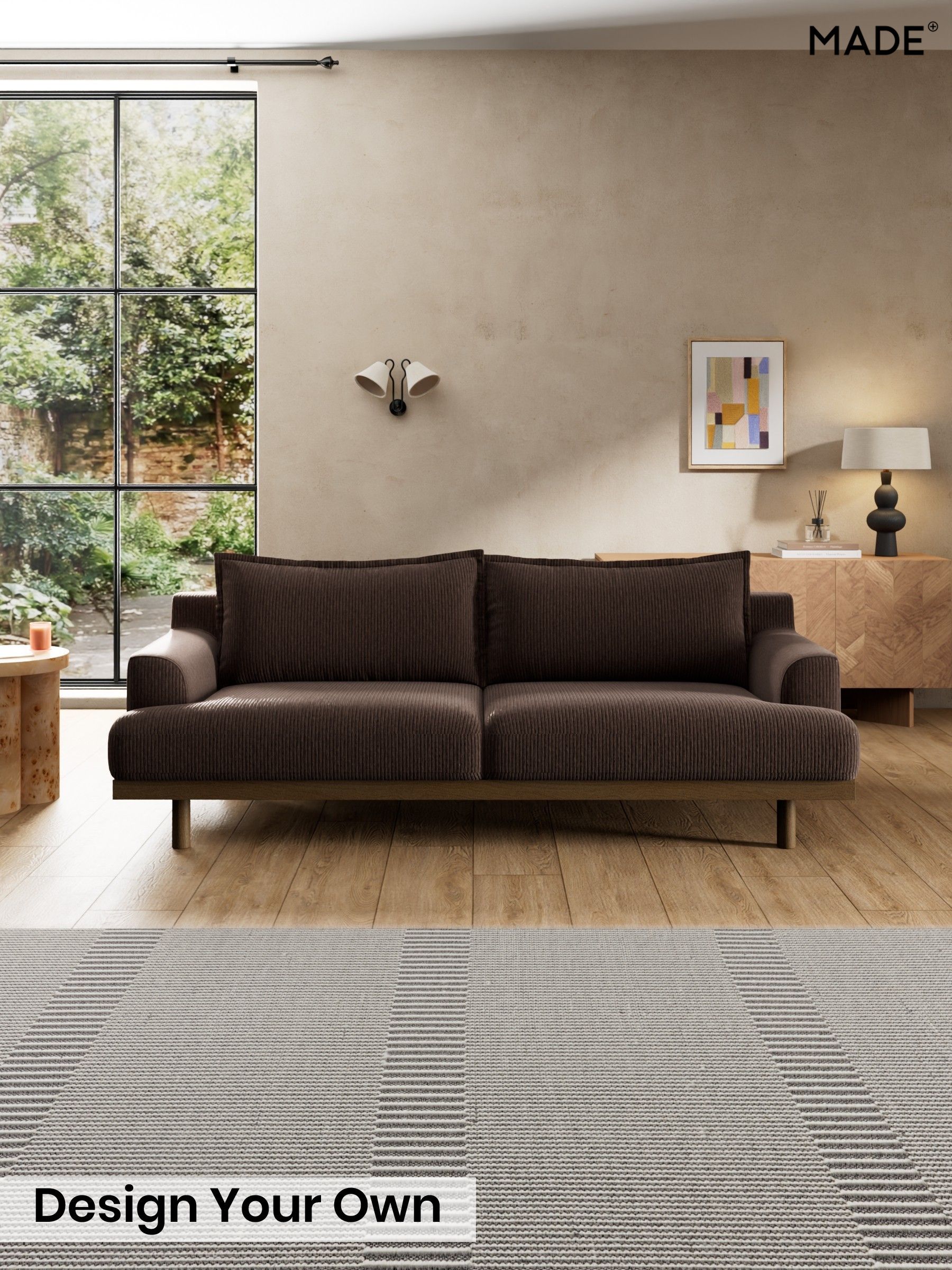 Matt Corduroy/Chocolate Brown - Turin By Made