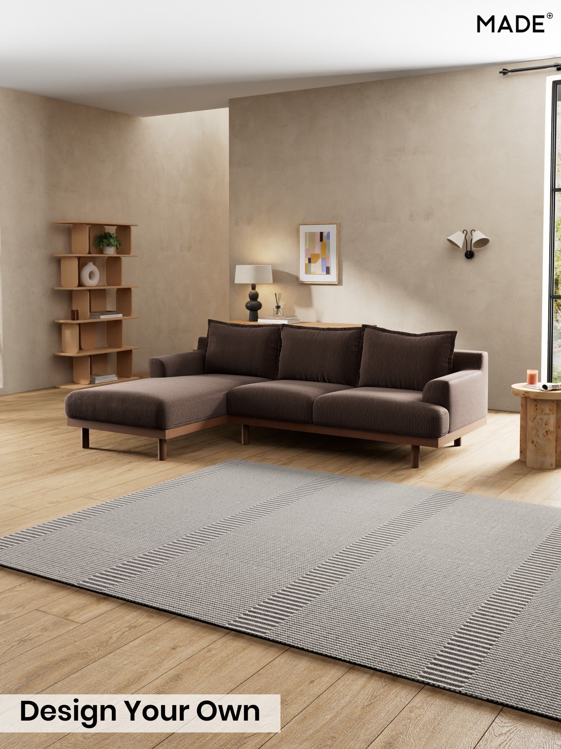 Matt Corduroy/Chocolate Brown - Turin By Made