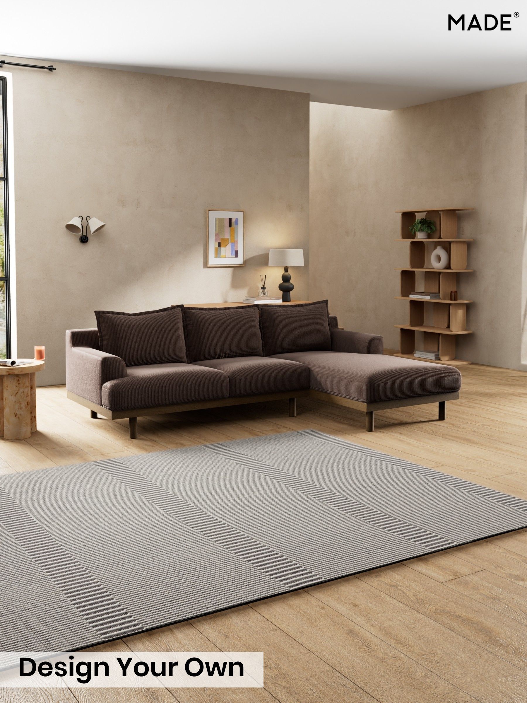 Matt Corduroy/Chocolate Brown - Turin By Made