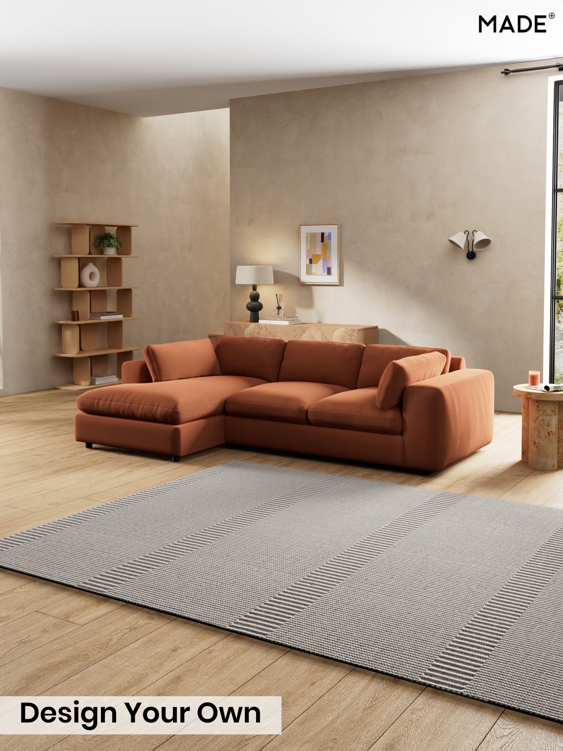 Matt Velvet Easy Clean/Cinnamon Brown - Alec By Made