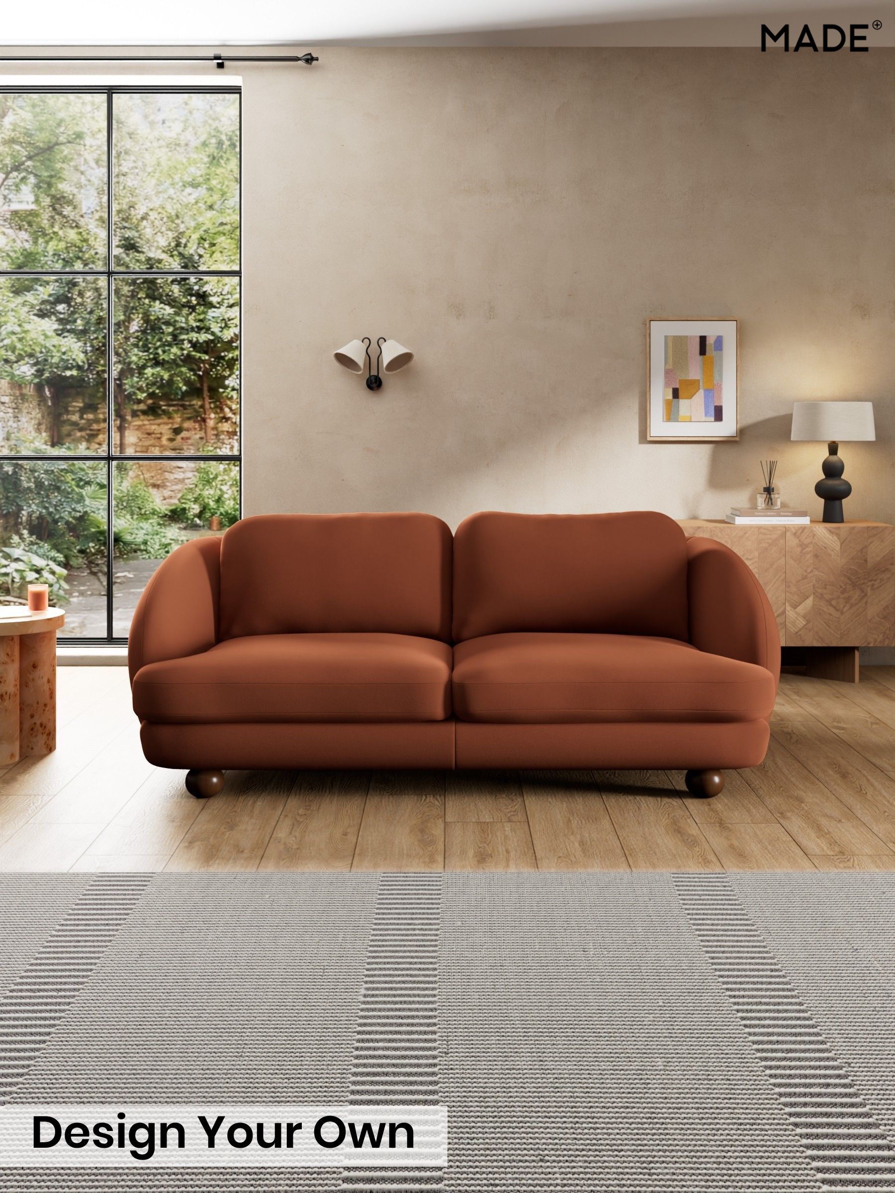 Matt Velvet Easy Clean/Cinnamon Brown - Madris By Made