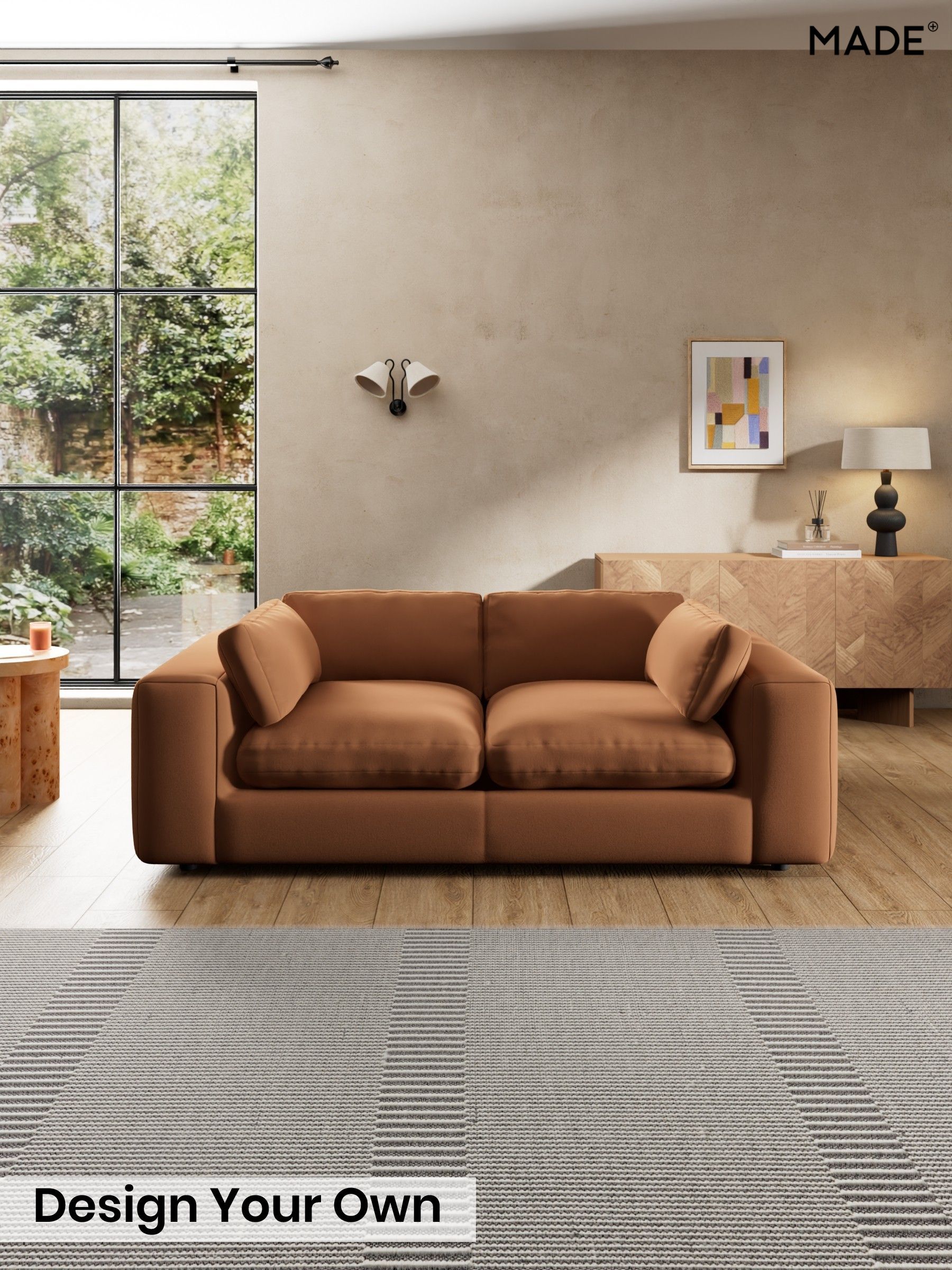 Matt Velvet Easy Clean/Fawn Truffle Natural - Alec By Made