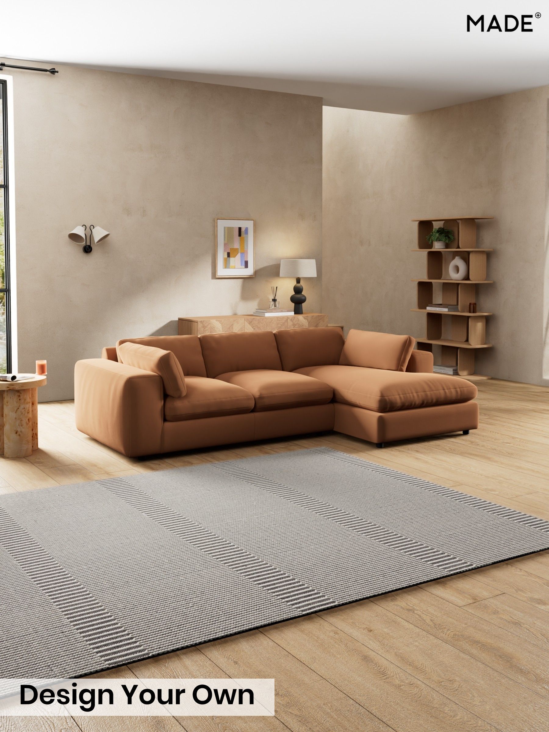 Matt Velvet Easy Clean/Fawn Truffle Natural - Alec By Made