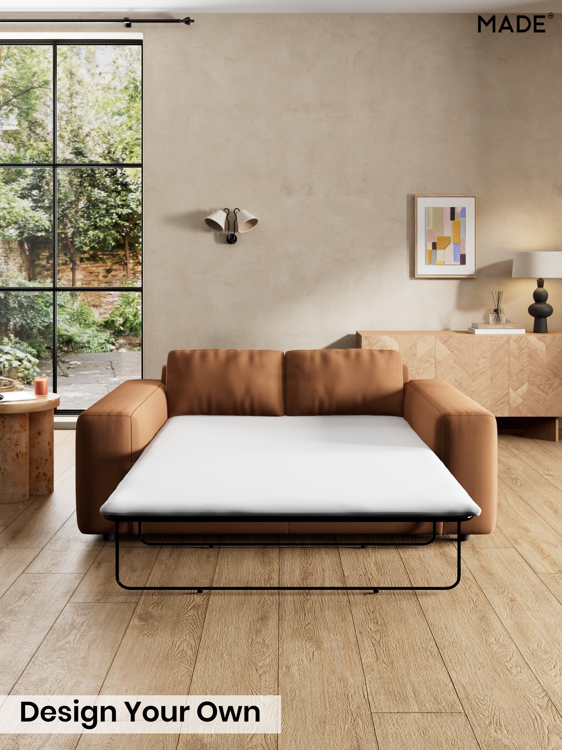 Matt Velvet Easy Clean/Fawn Truffle Natural - Alec By Made