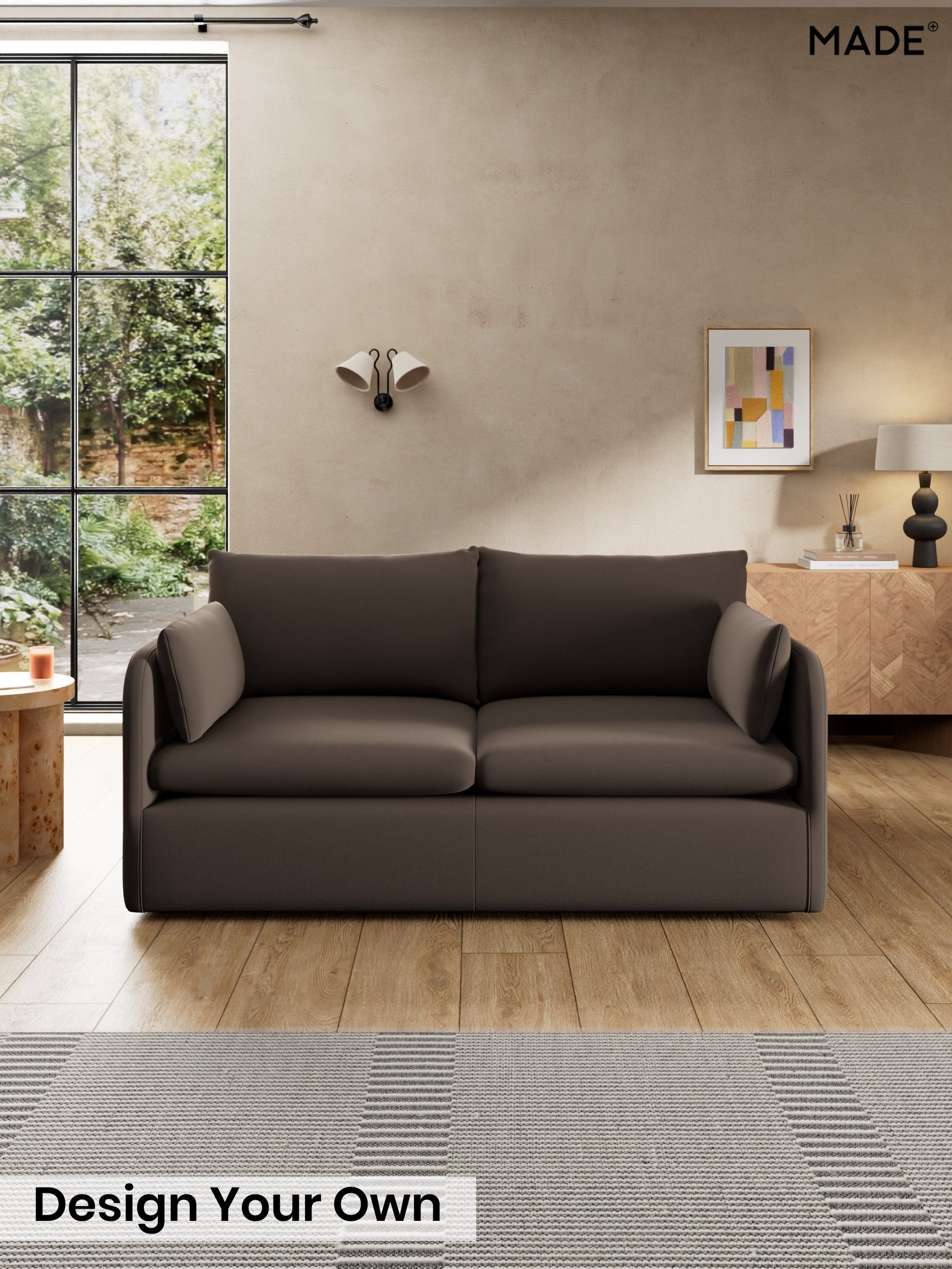 Matt Velvet Easy Clean/Soft Brown - Jackson By Made