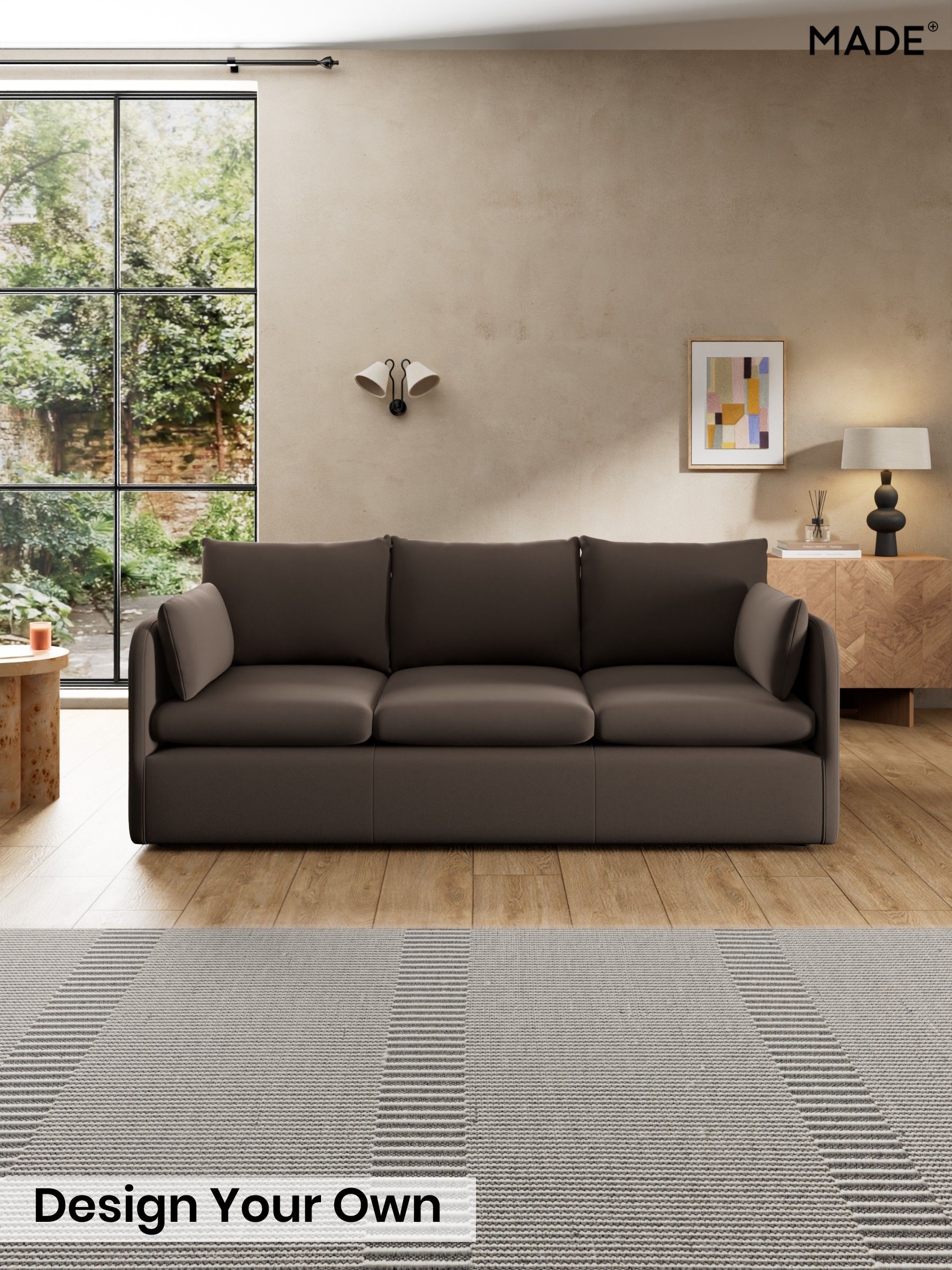 Matt Velvet Easy Clean/Soft Brown - Jackson By Made
