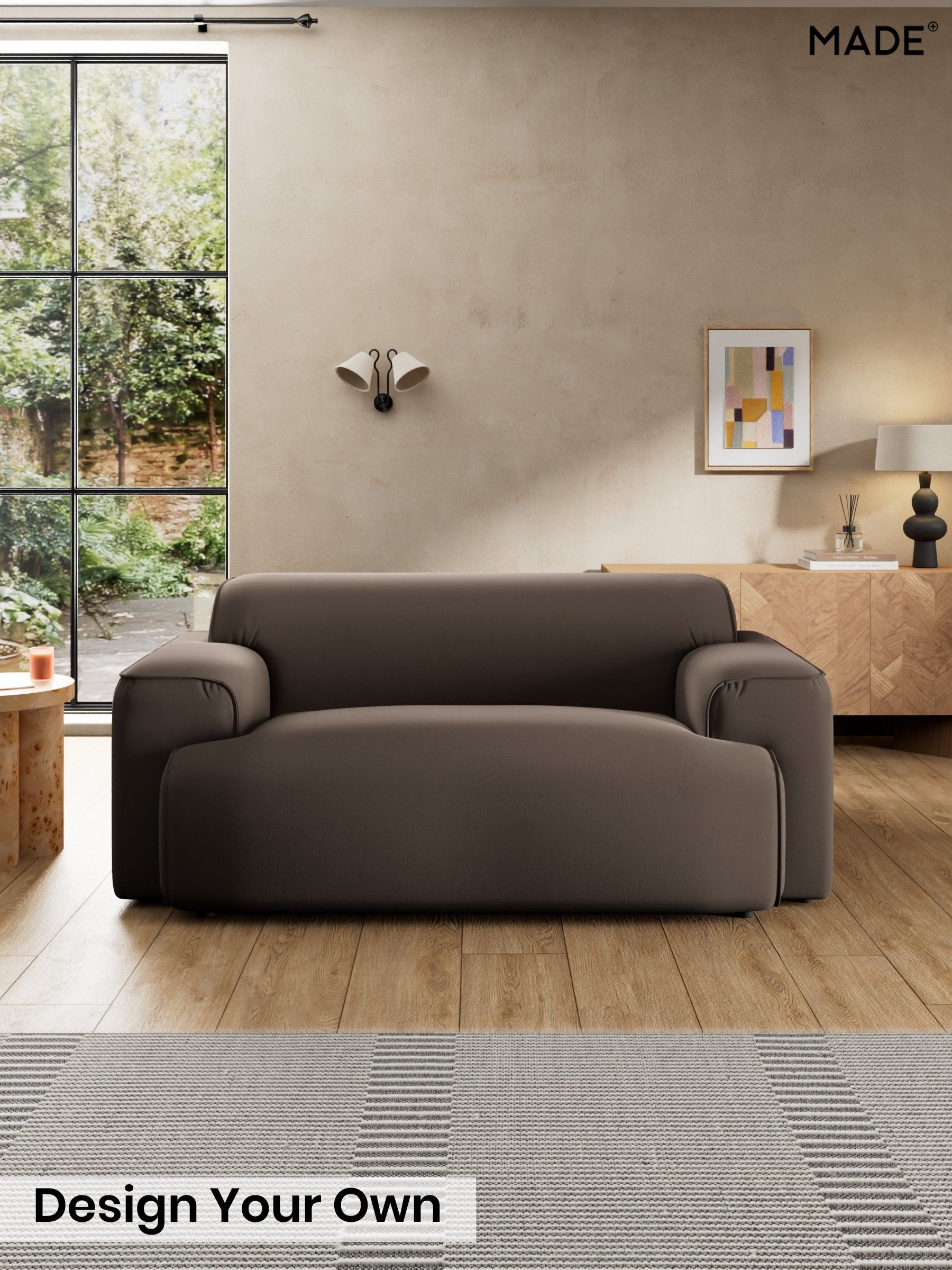 Matt Velvet Easy Clean/Soft Brown - Avalon By Made