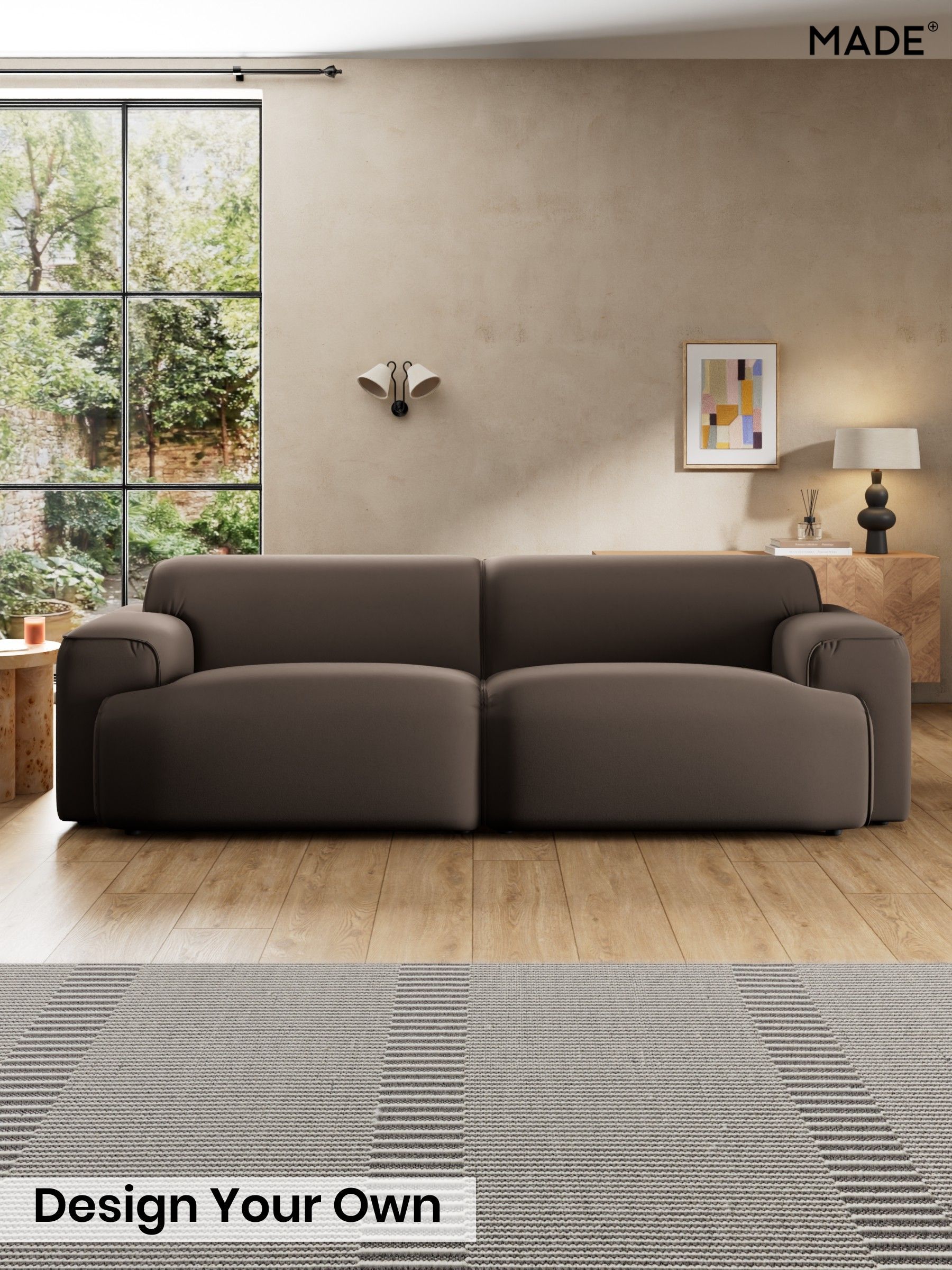Matt Velvet Easy Clean/Soft Brown - Avalon By Made