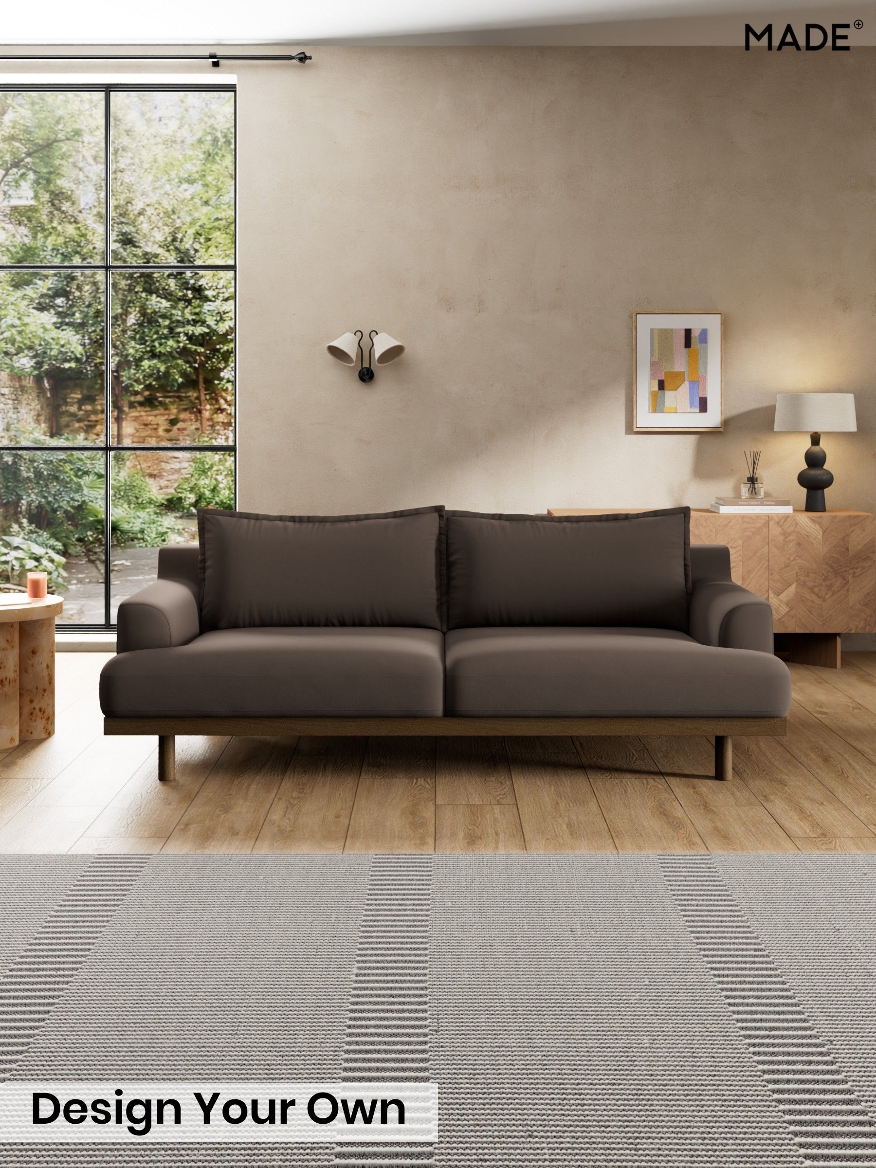 Matt Velvet Easy Clean/Soft Brown - Turin By Made